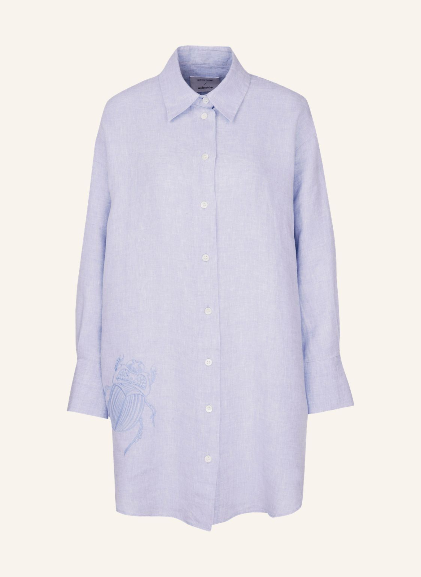 seidensticker Hemdbluse, Longbluse: BLAU