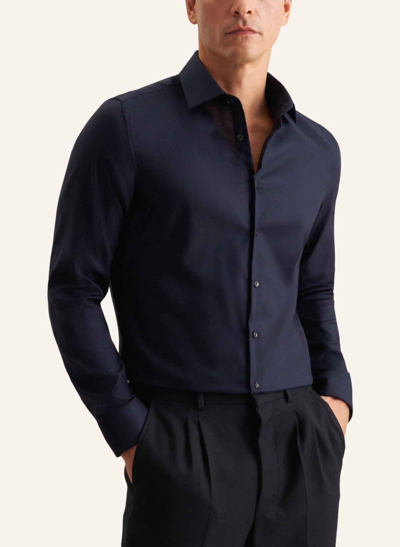 seidensticker Business Hemd,   Slim Fit: DUNKELBLAU