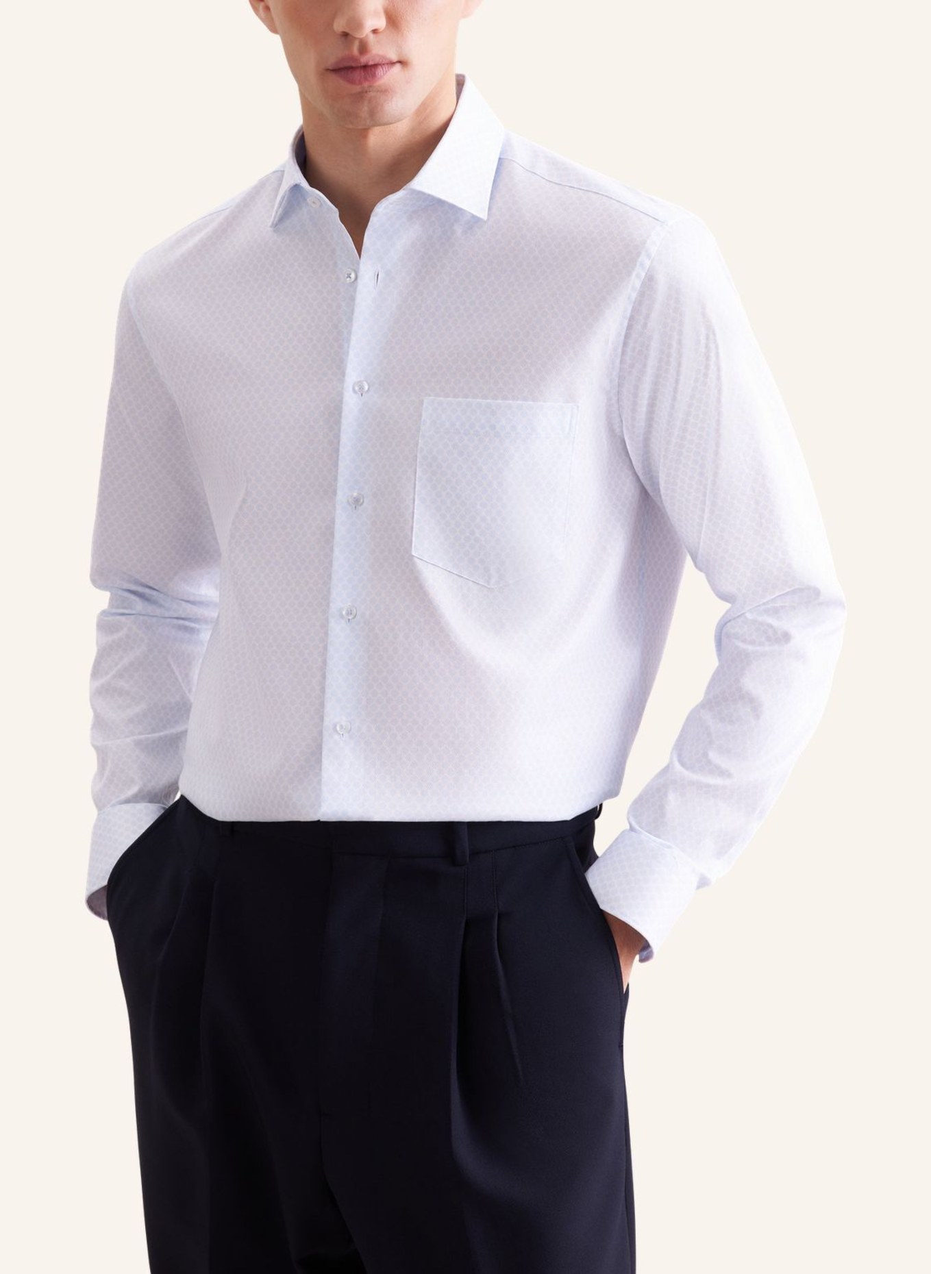 seidensticker Regular-Fit Business Shirt: LIGHT BLUE