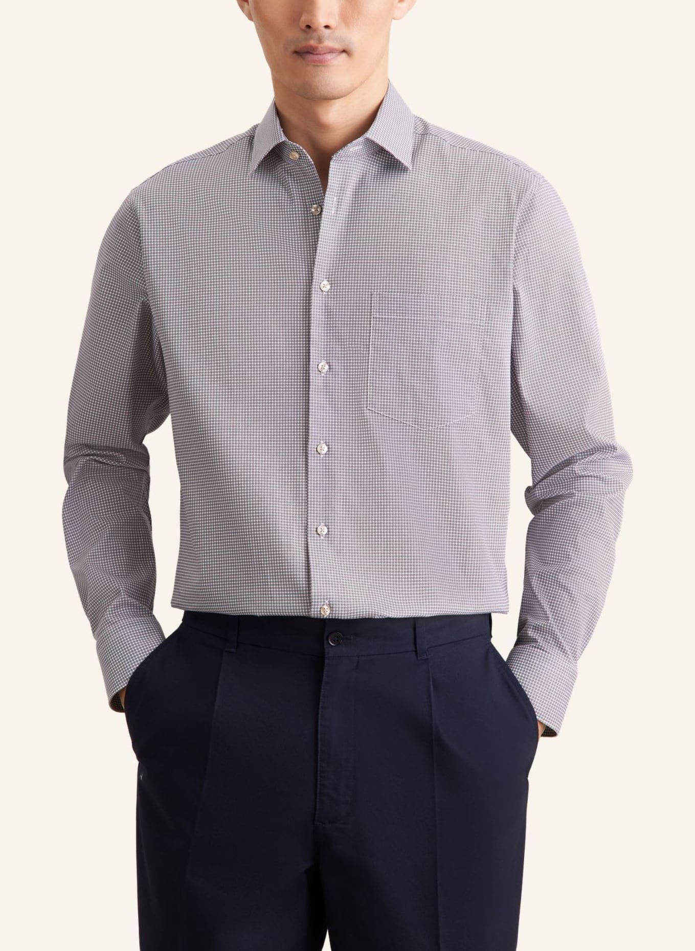 seidensticker Business Hemd Comfort Fit: BEIGE