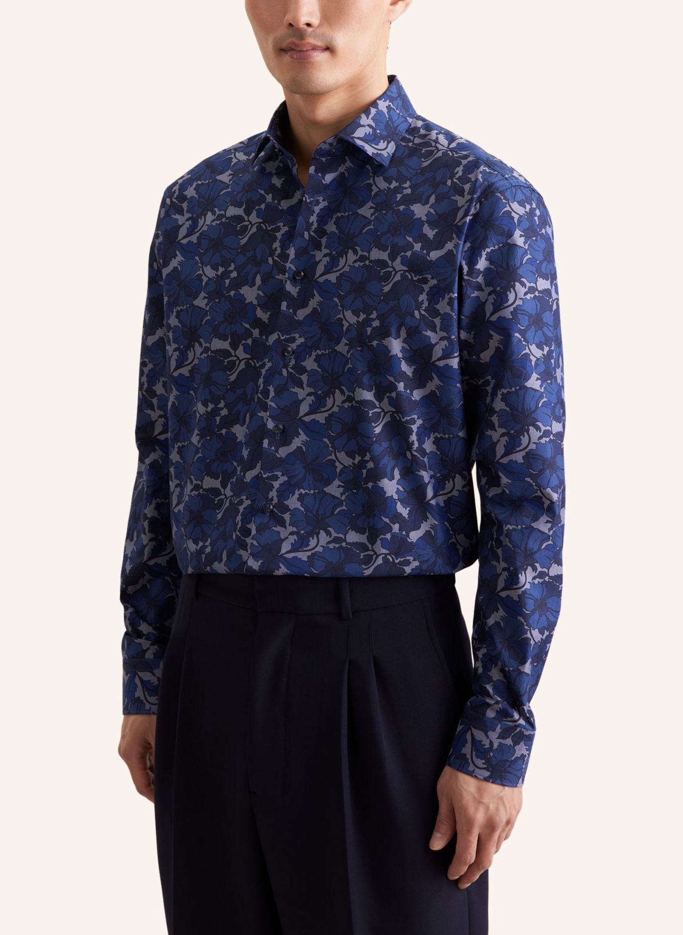 seidensticker Business Hemd Regular Fit: DUNKELBLAU