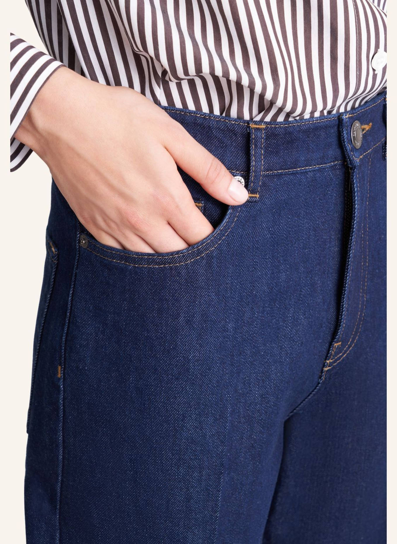 seidensticker 5-Pocket Denim: DUNKELBLAU