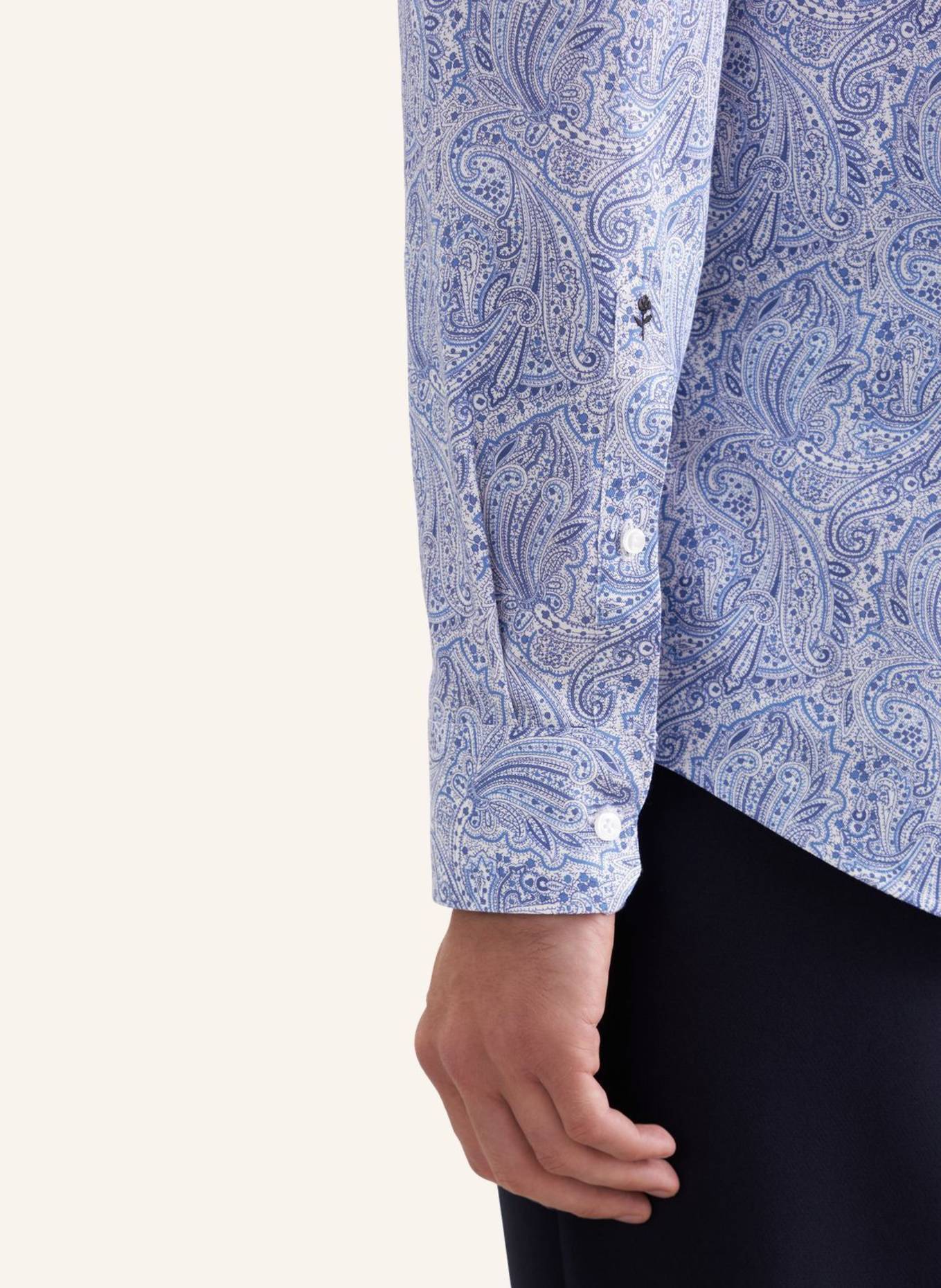 seidensticker Business Hemd Shaped Fit: DUNKELBLAU