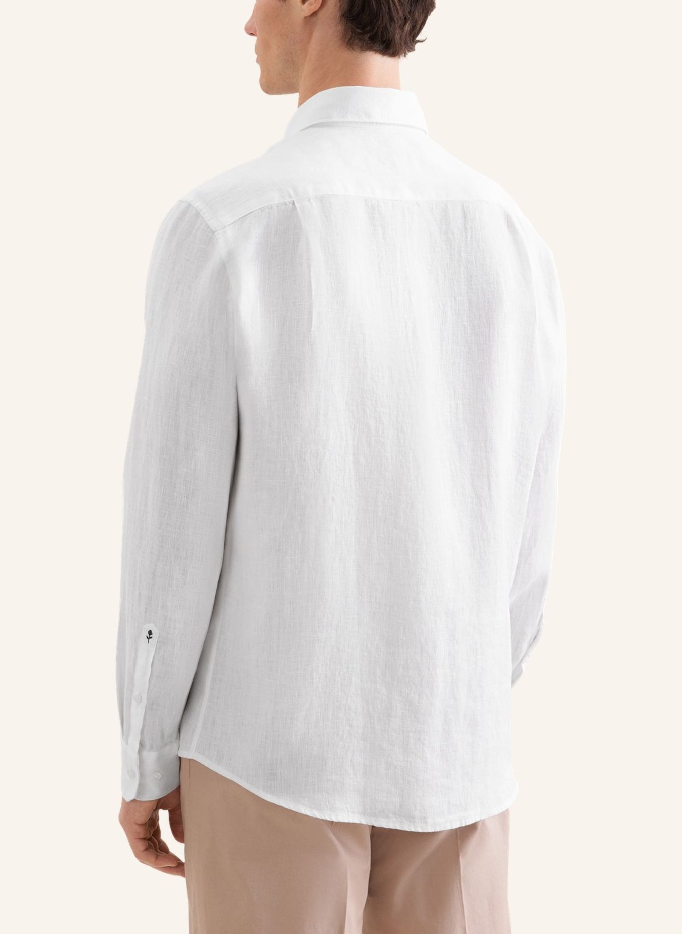 seidensticker Leinenhemd Regular Fit: WEISS