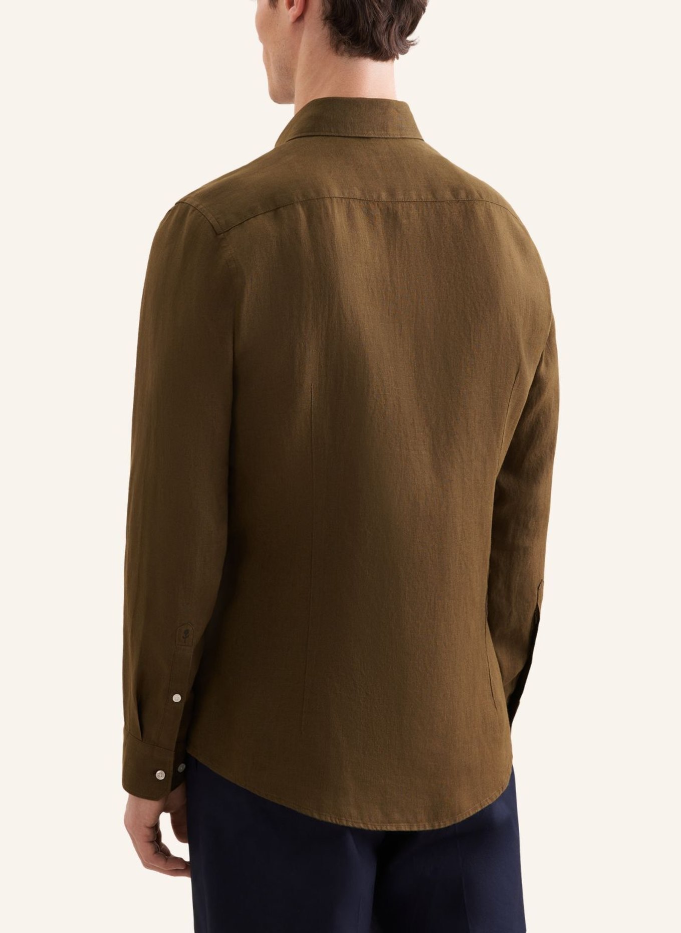 seidensticker Leinenhemd Slim Fit: GRÜN