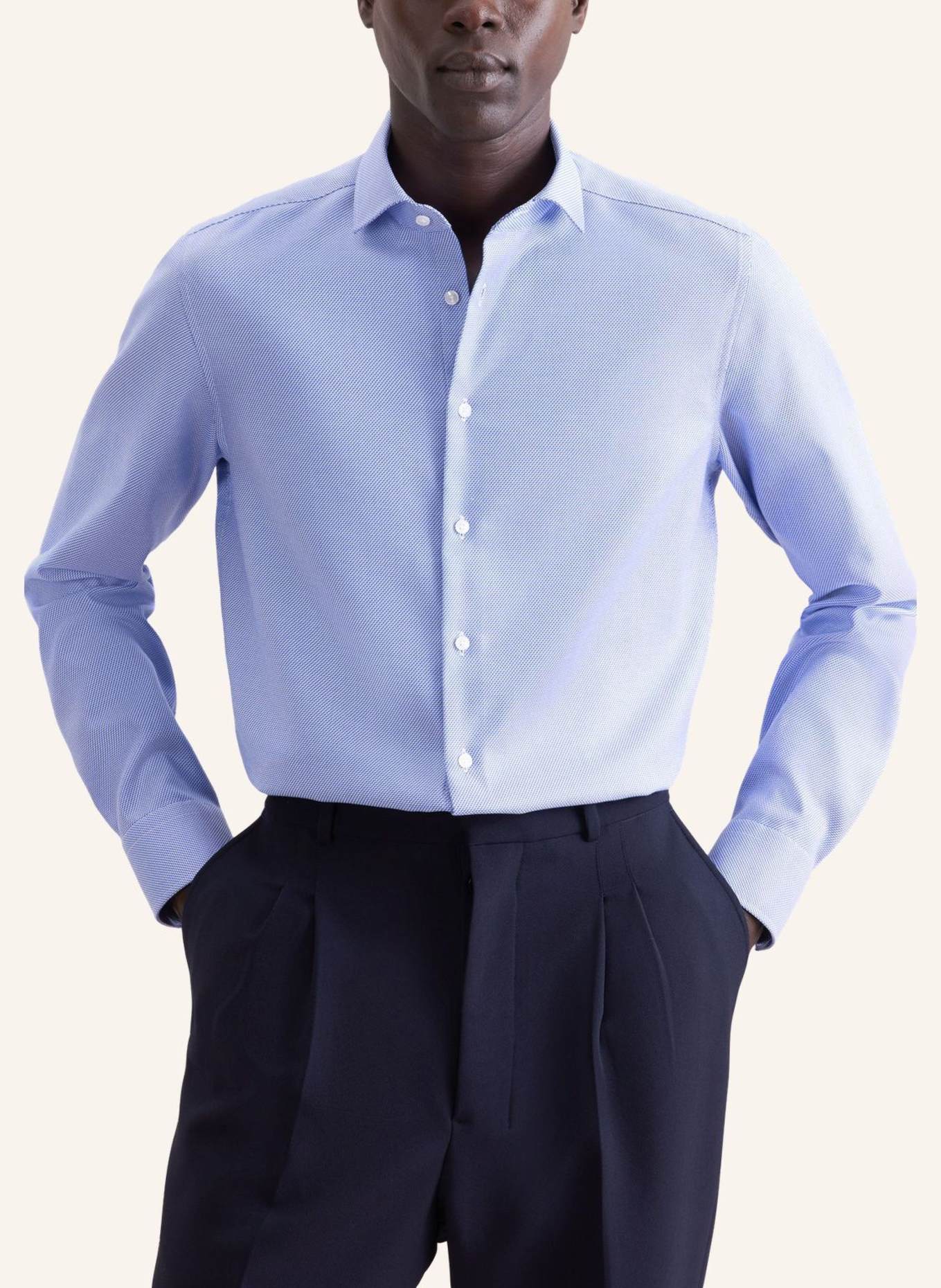 seidensticker , Business Hemd Shaped Fit: BLAU