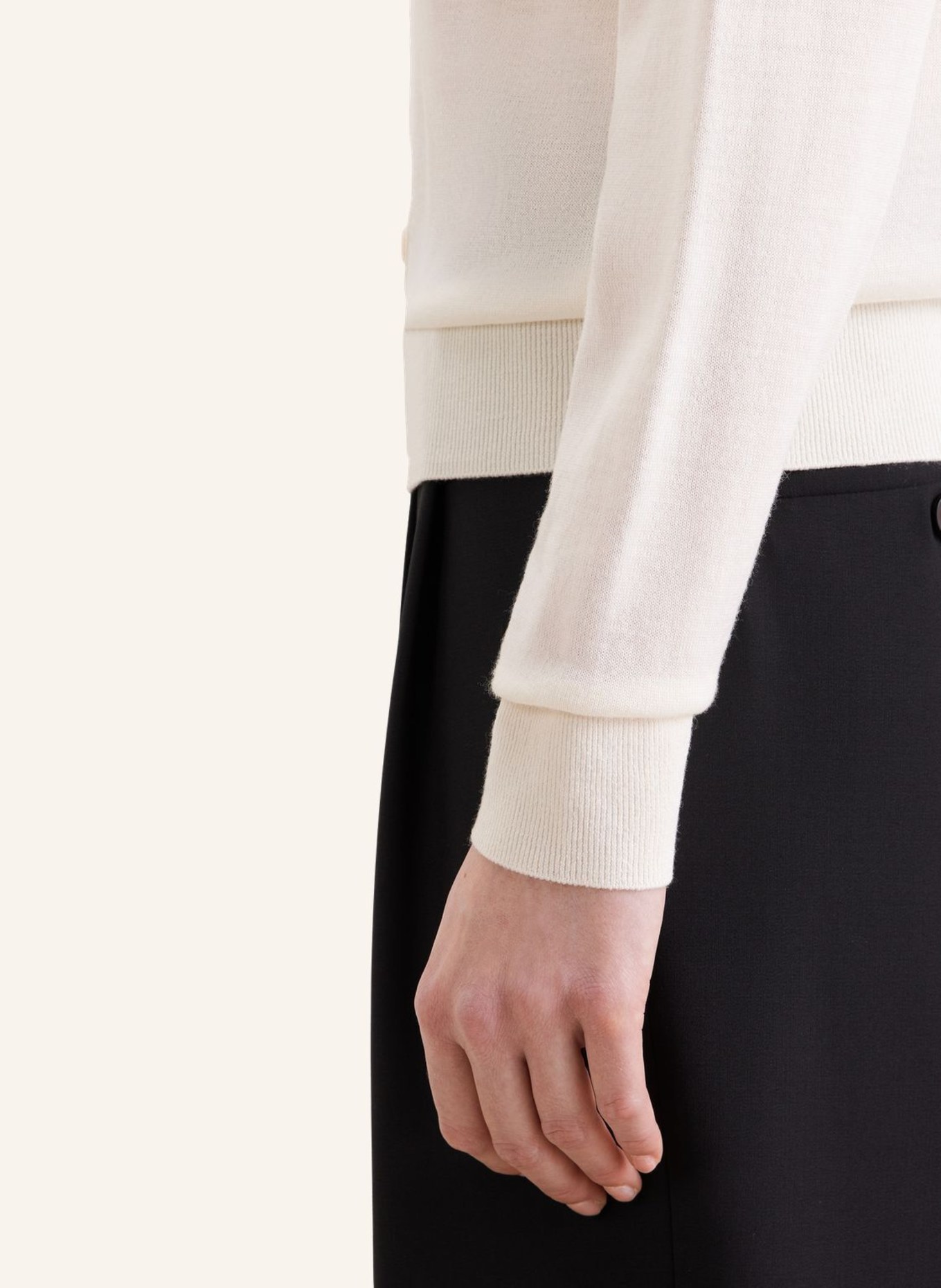 seidensticker , Strick-Jacke, Cardigan: ECRU