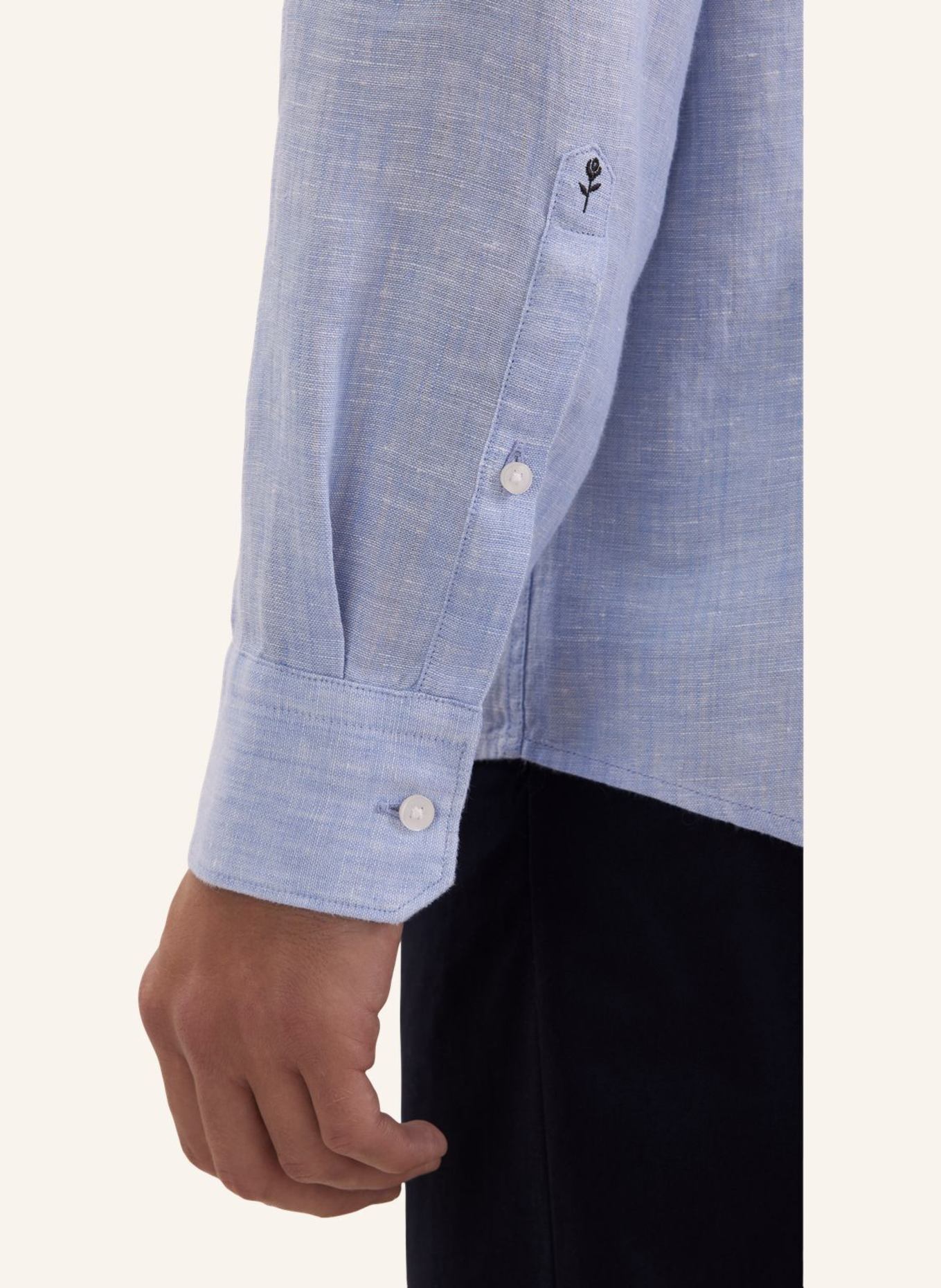 seidensticker Leinenhemd Slim Fit: BLAU