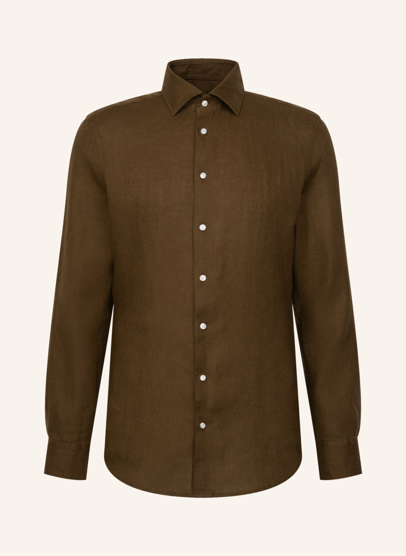 seidensticker Leinenhemd Slim Fit: GRÜN