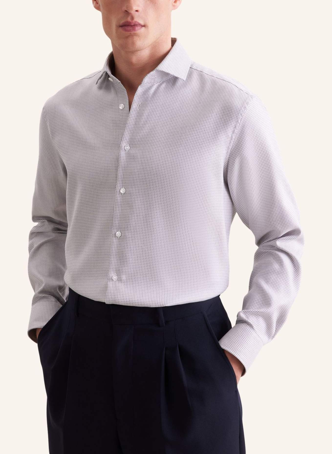 seidensticker Business Hemd Regular Fit: BEIGE