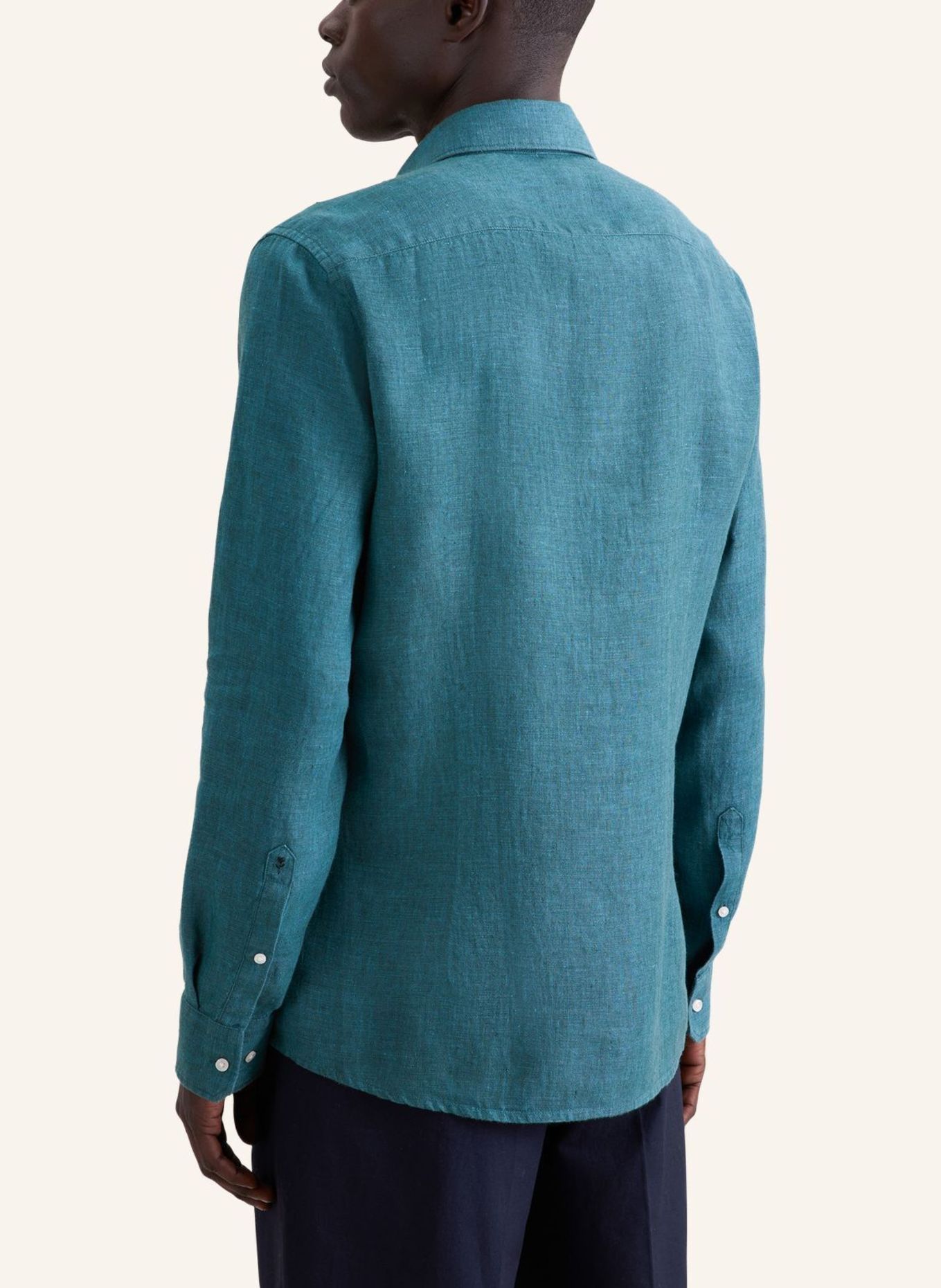 seidensticker Leinenhemd Slim Fit: TÜRKIS