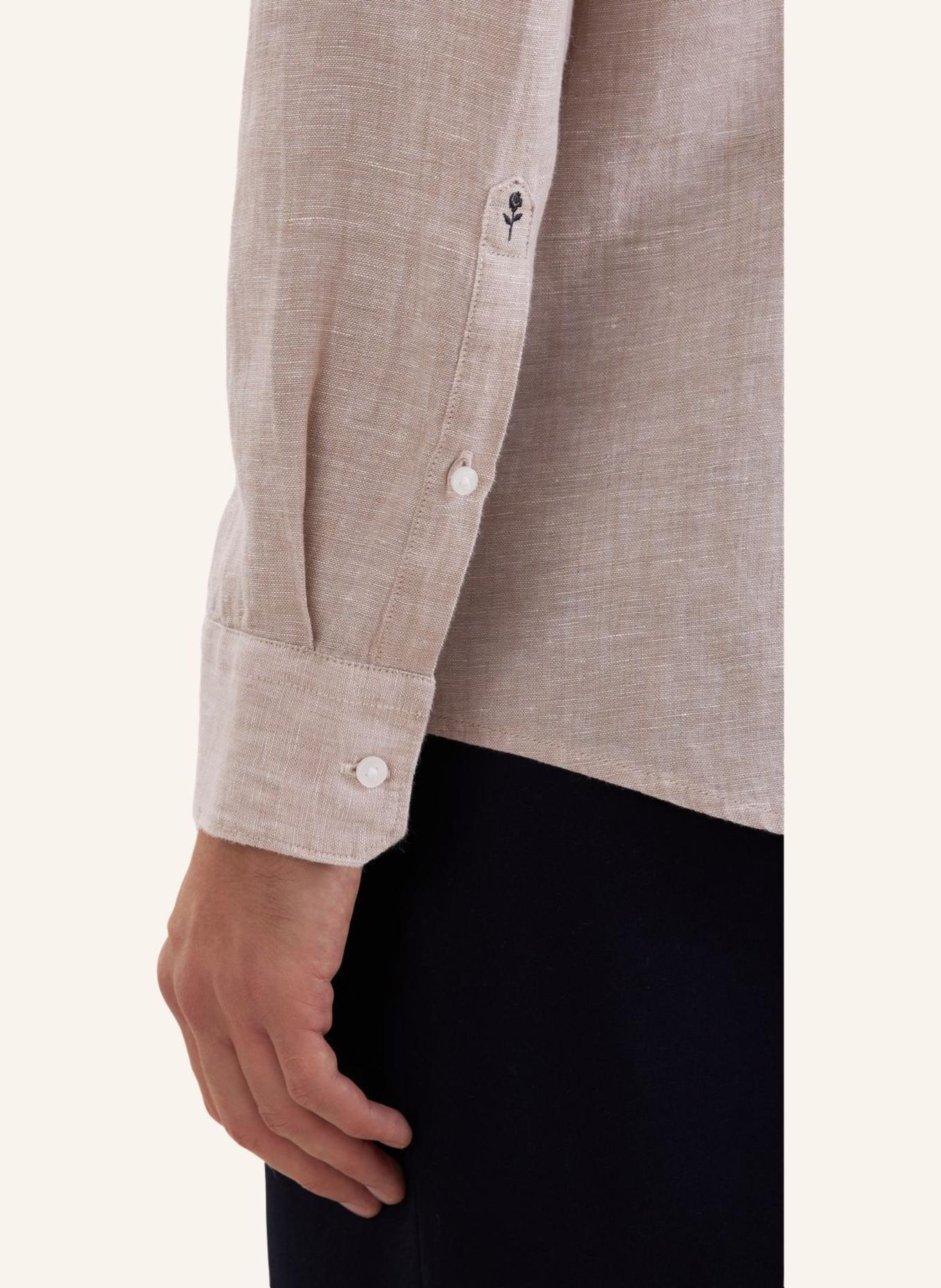 seidensticker Leinenhemd Slim Fit: BEIGE