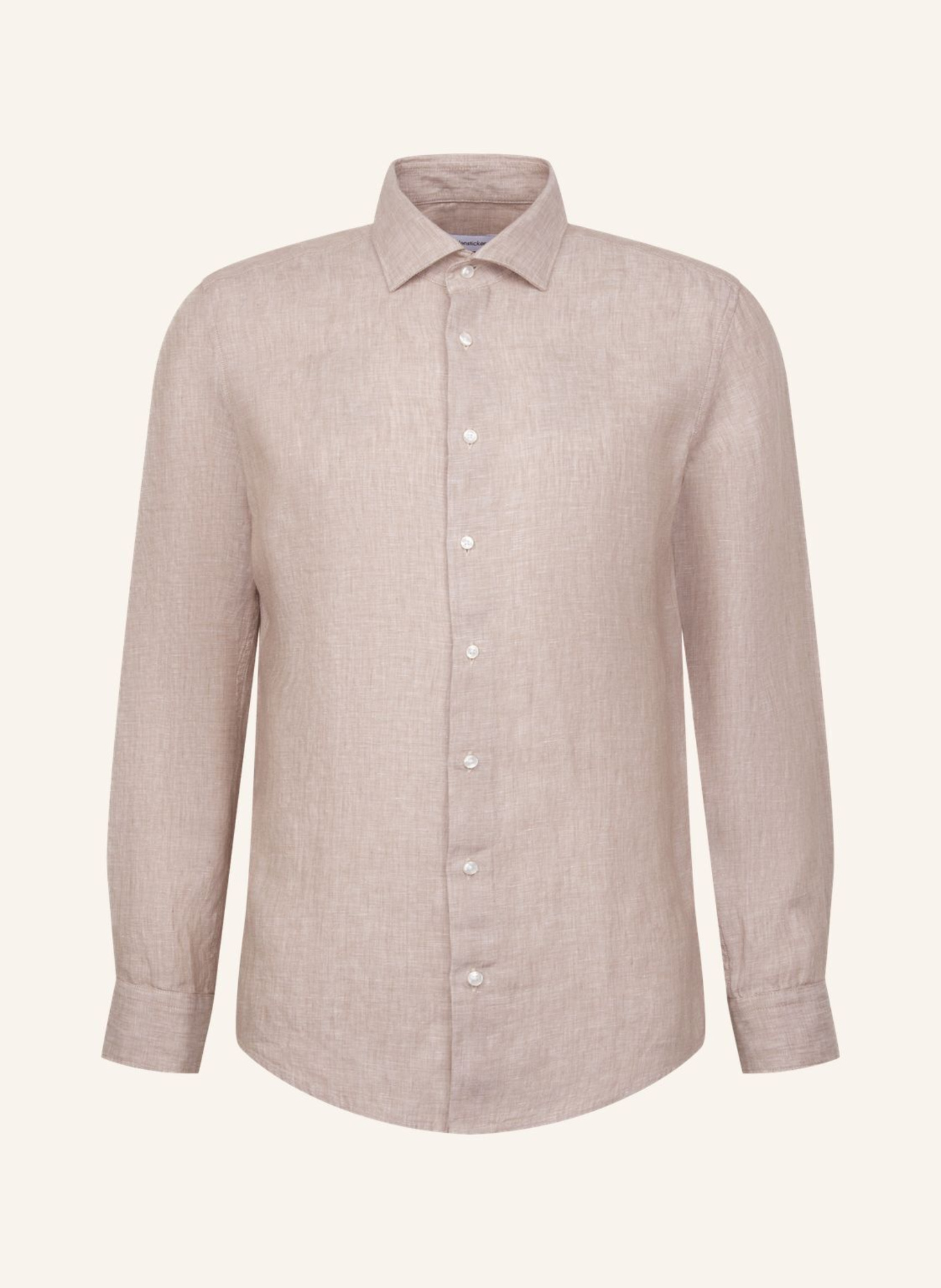 seidensticker Leinenhemd Slim Fit: BEIGE