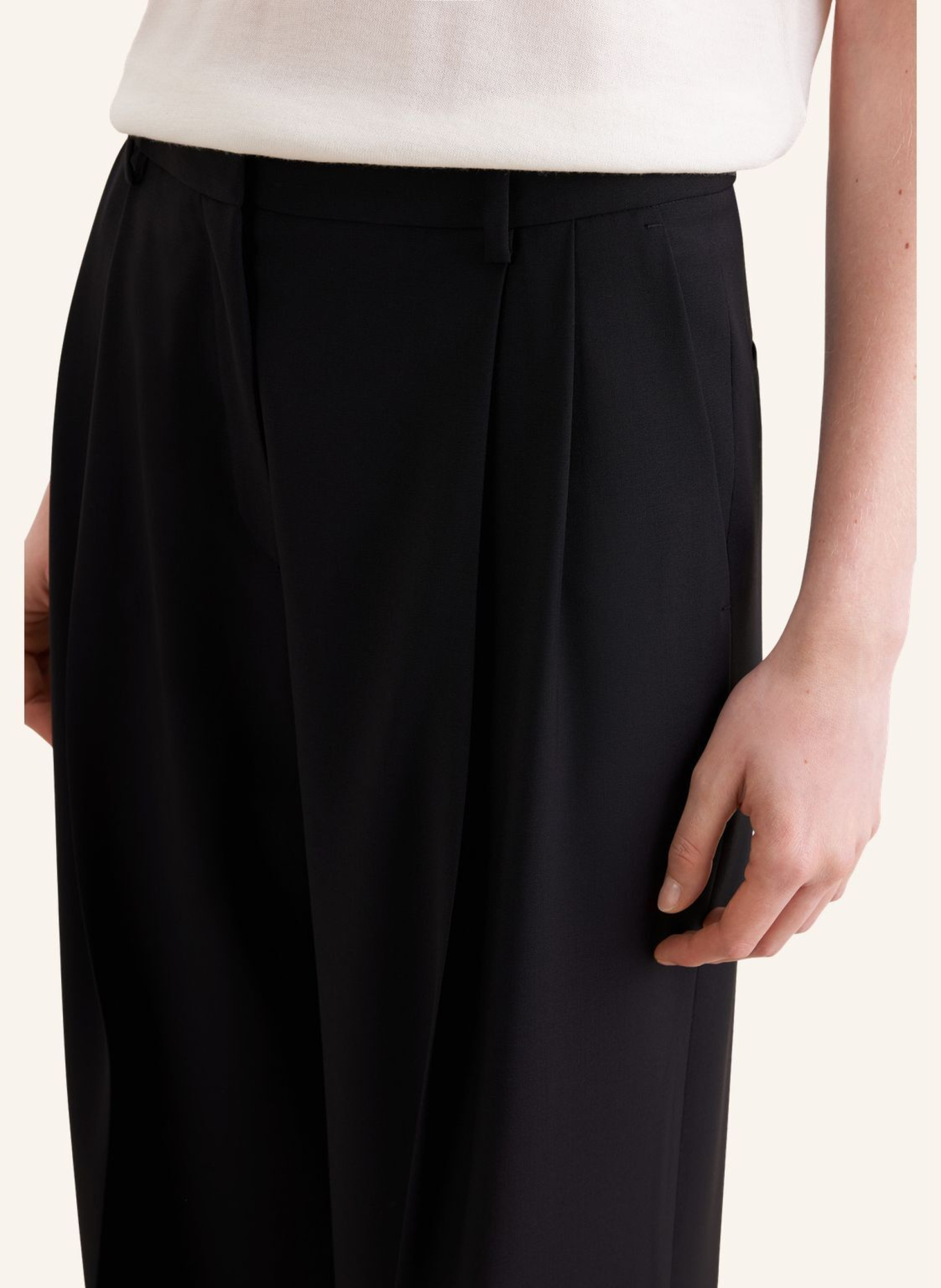seidensticker Stoffhose: SCHWARZ