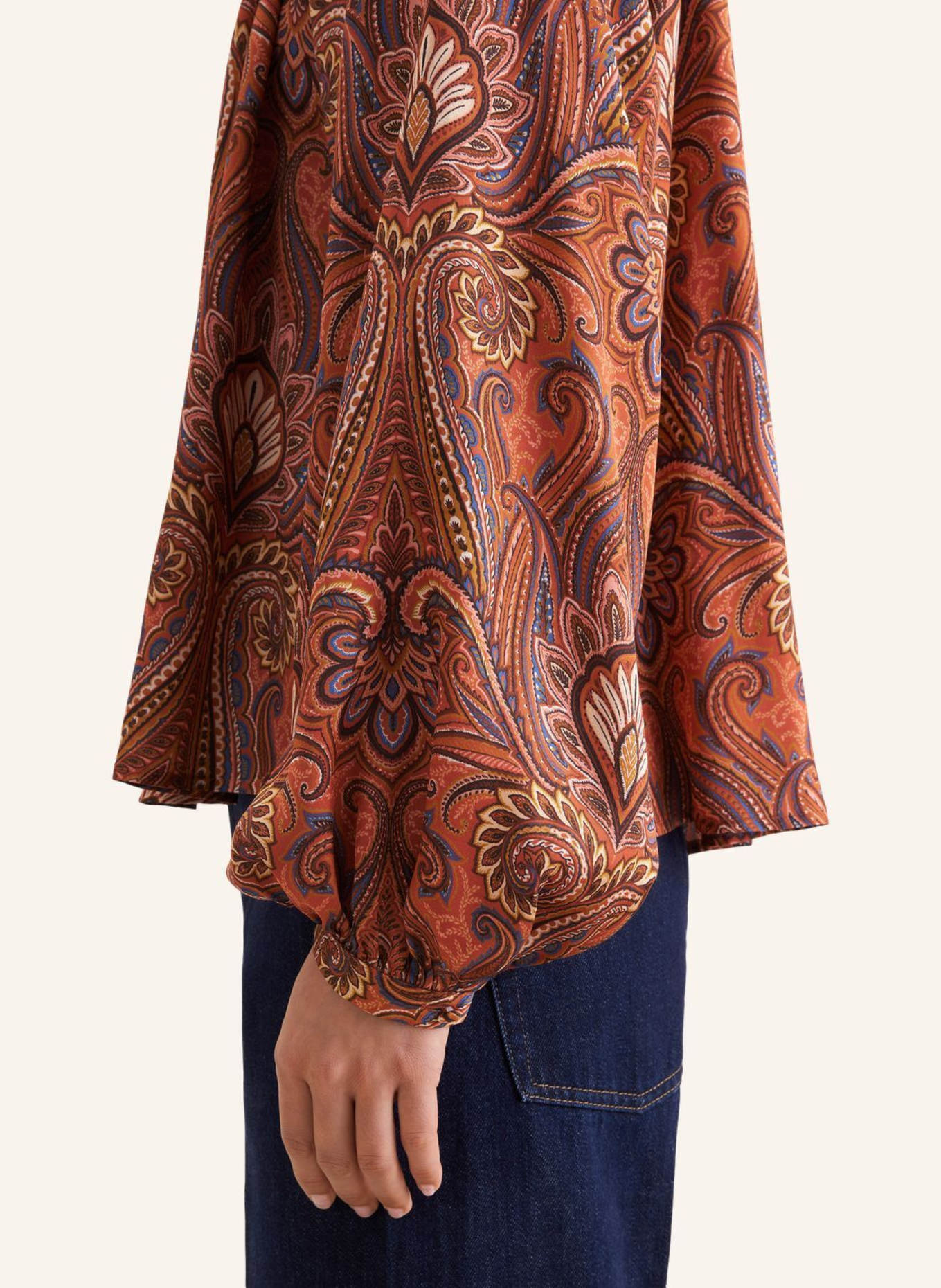 seidensticker Rüschenbluse: ORANGE