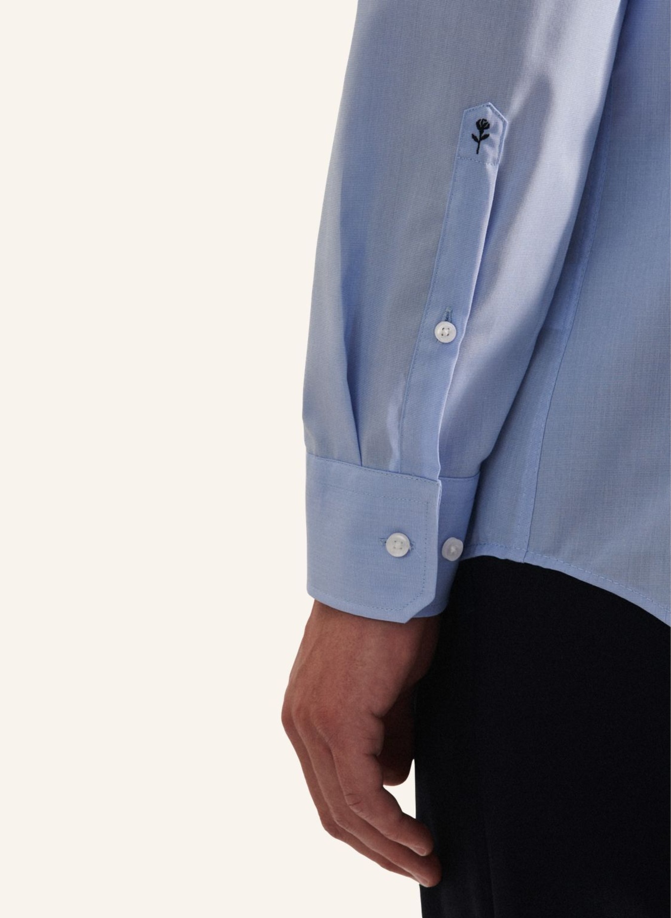 seidensticker Business Hemd Shaped Fit: HELLBLAU