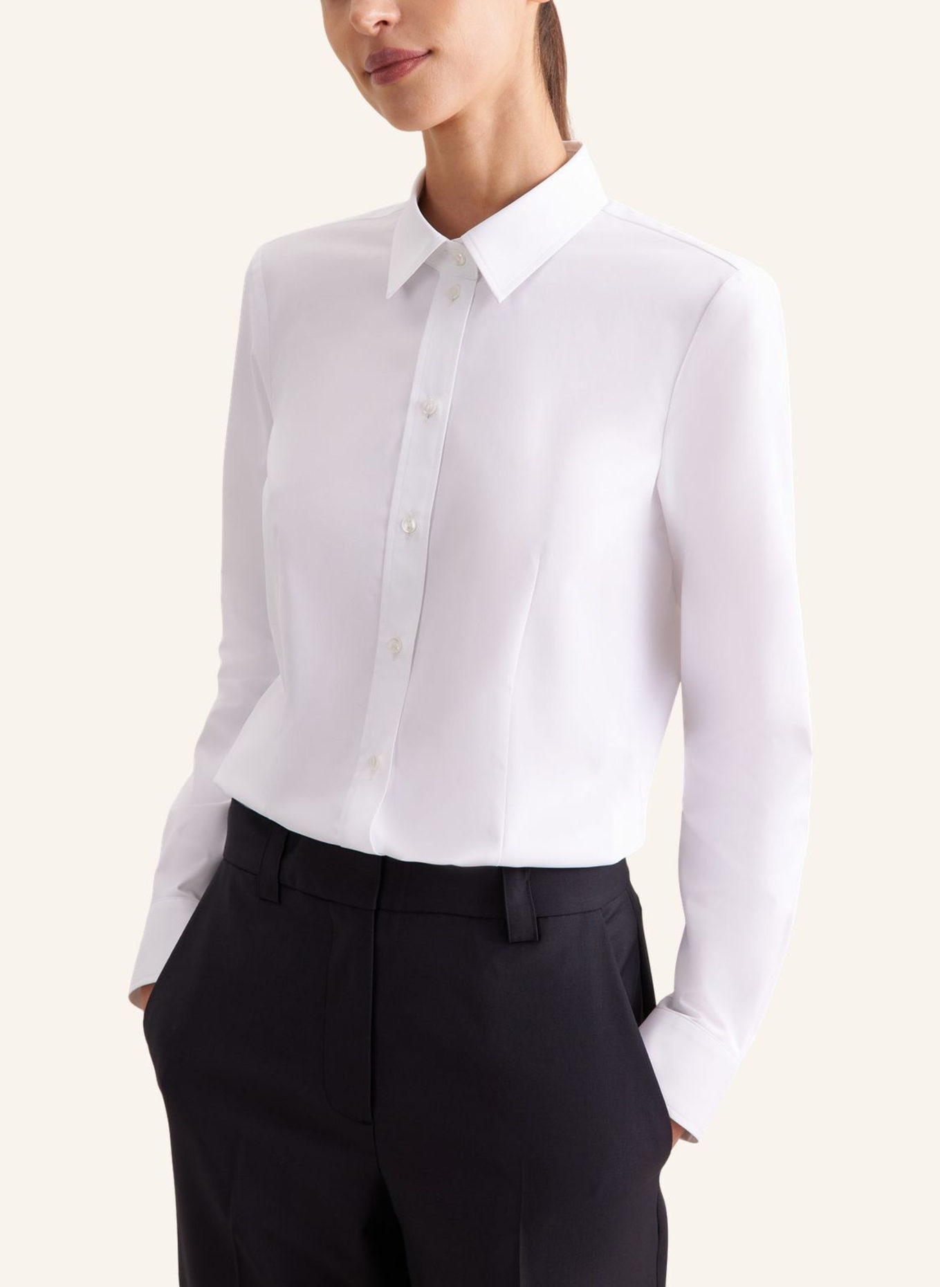 seidensticker Klassische Bluse: WEISS