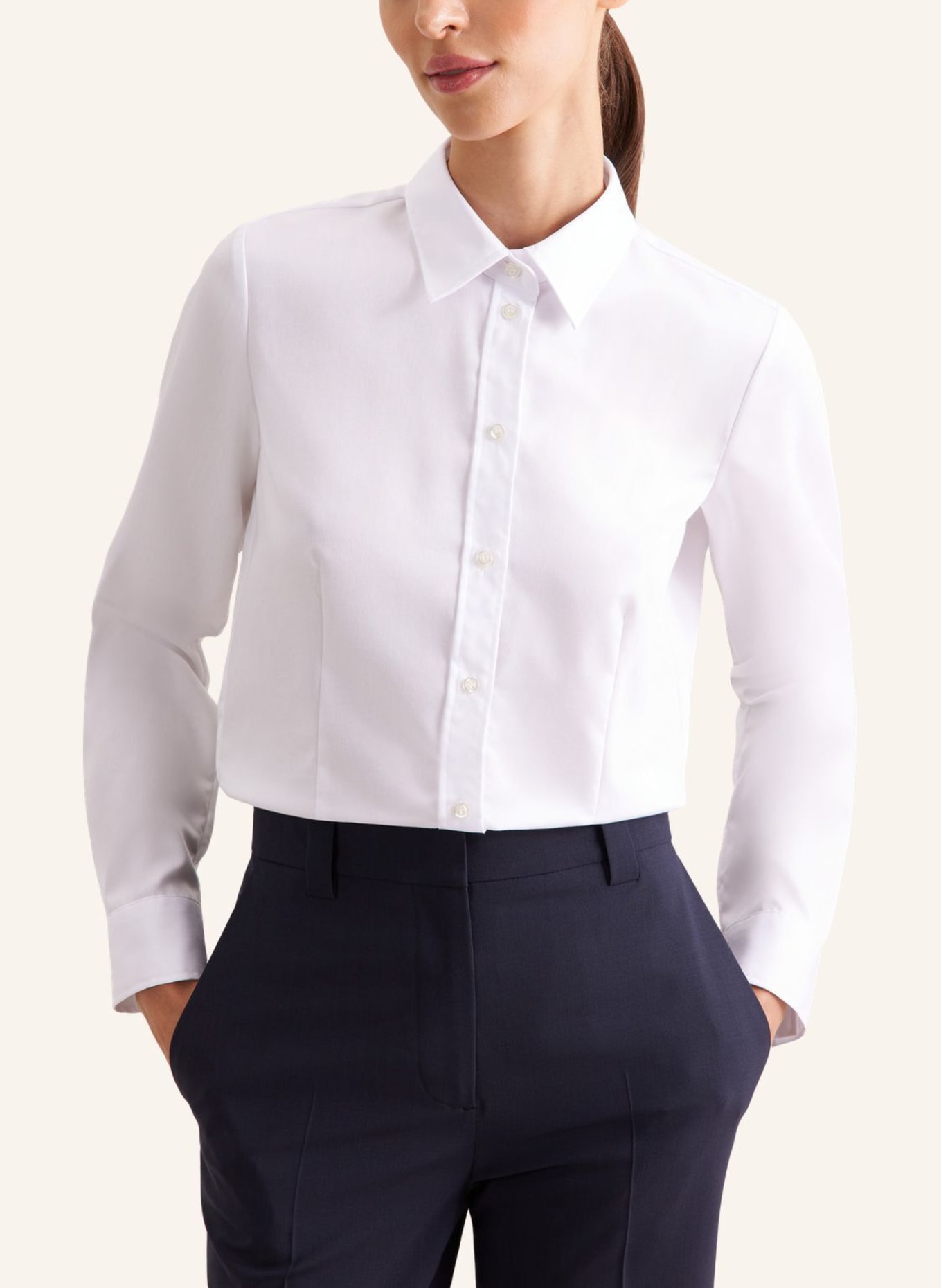 seidensticker Klassische Bluse, Hemdbluse: WEISS