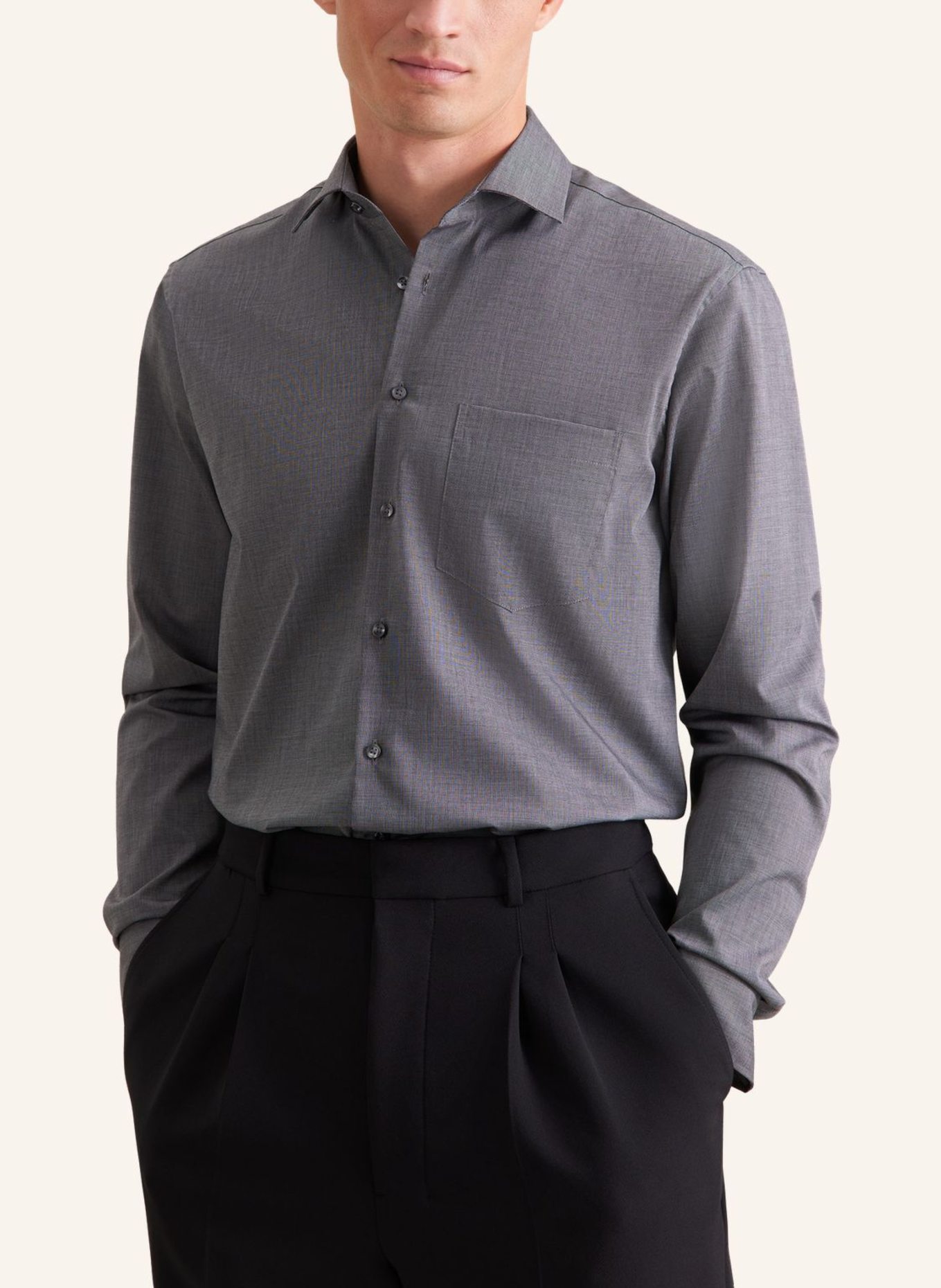 seidensticker Business Hemd Regular Fit: GRAU