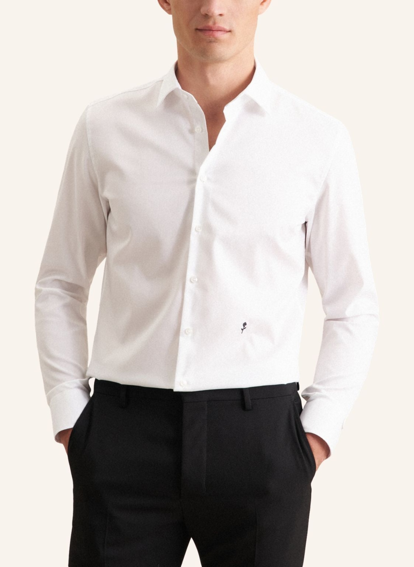 seidensticker , Business Hemd Slim Fit: WEISS