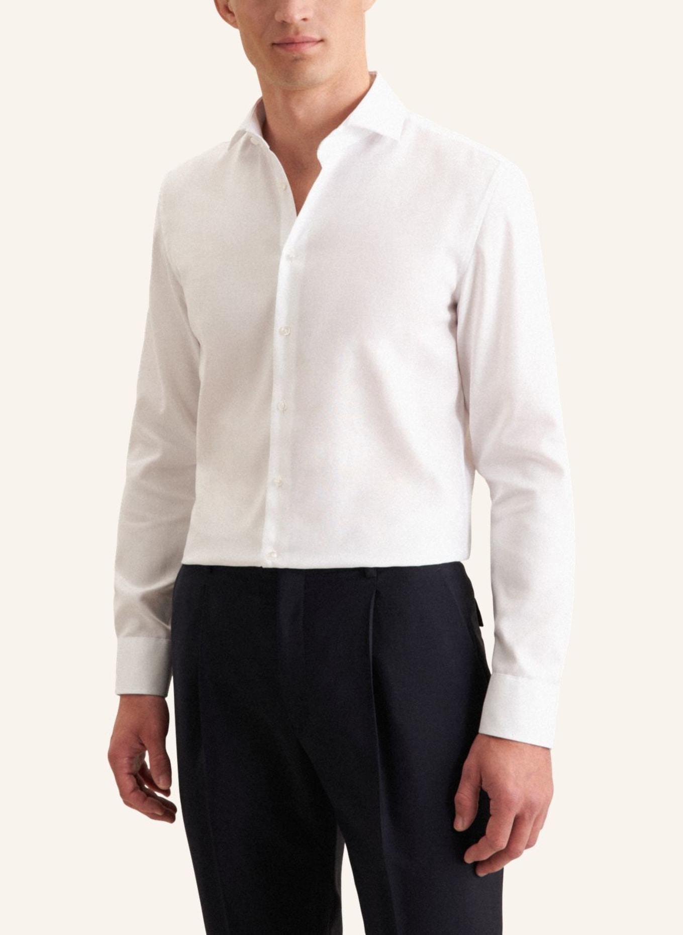 seidensticker Oxfordhemd, Business Hemd Slim Fit: WEISS