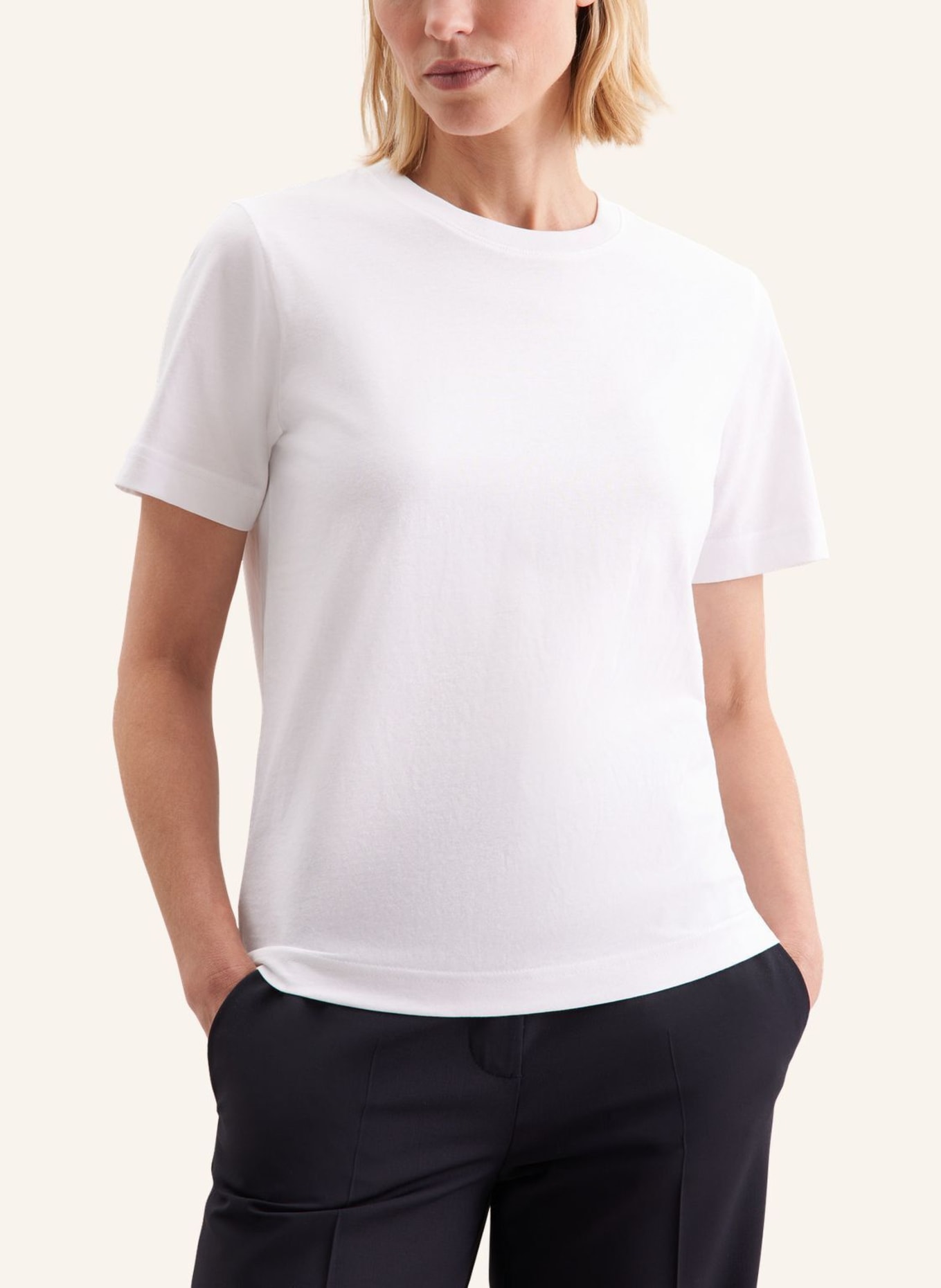 seidensticker T-Shirt: WEISS