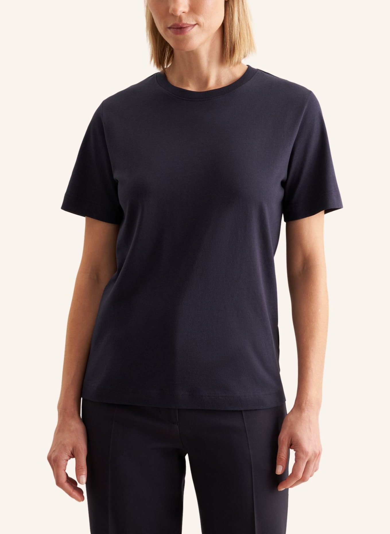 seidensticker T-Shirt: DUNKELBLAU