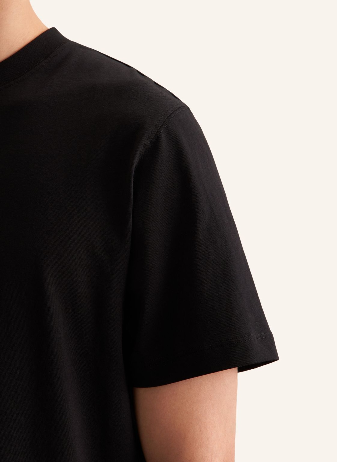 seidensticker T-Shirt Regular Fit: SCHWARZ