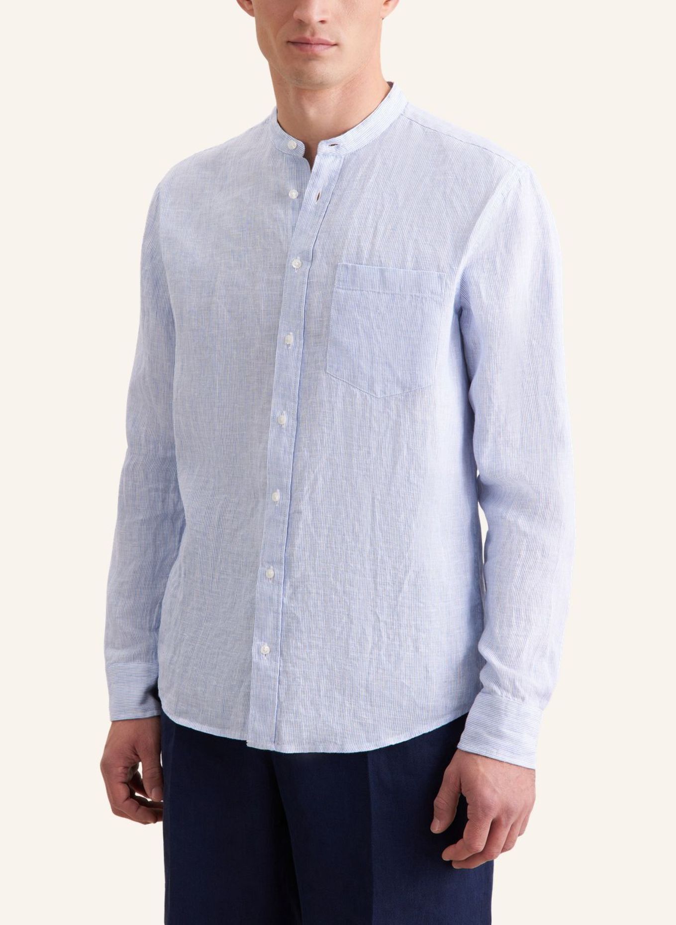 seidensticker Leinenhemd Regular Fit: BLAU