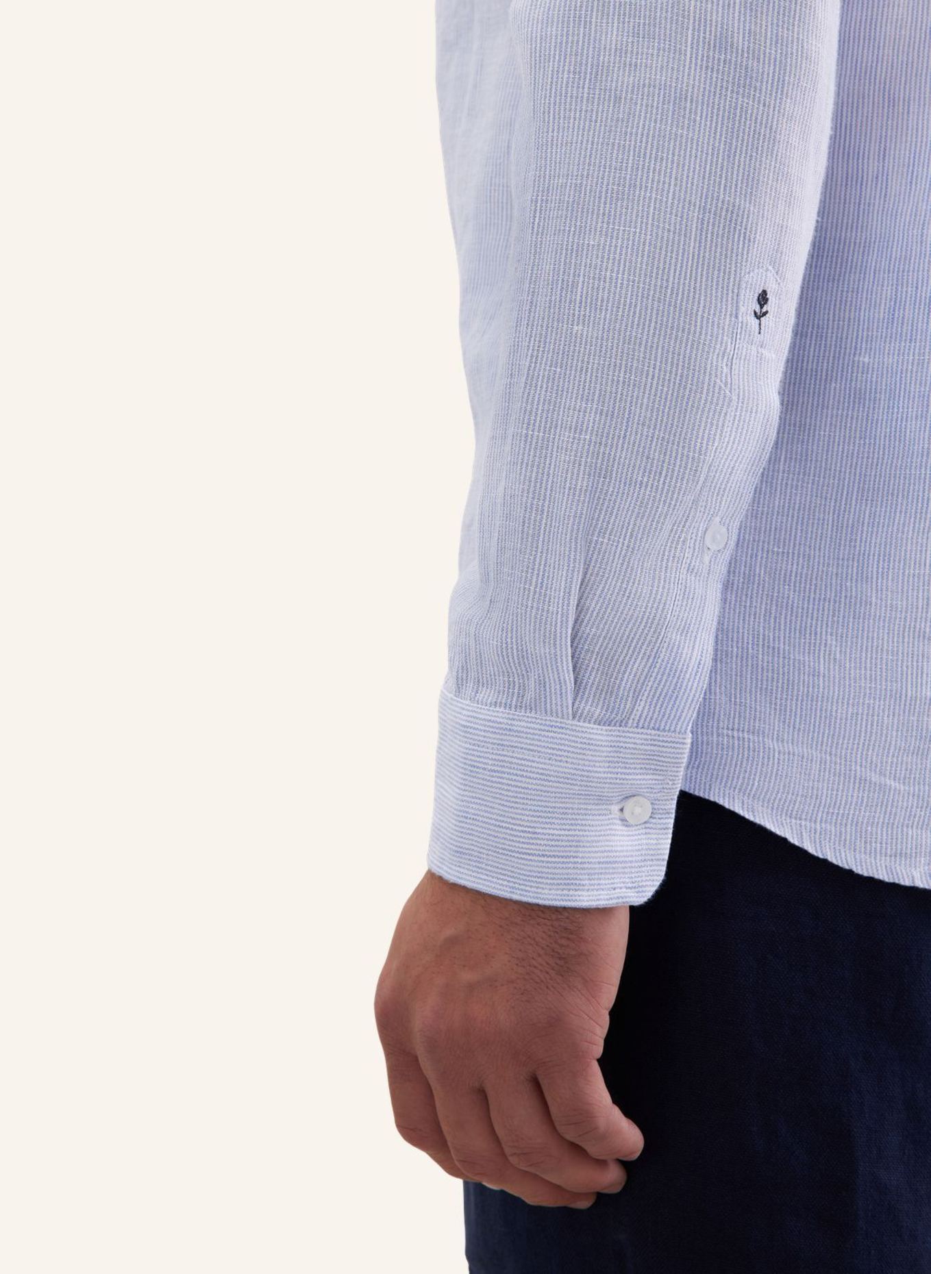 seidensticker Leinenhemd Regular Fit: BLAU