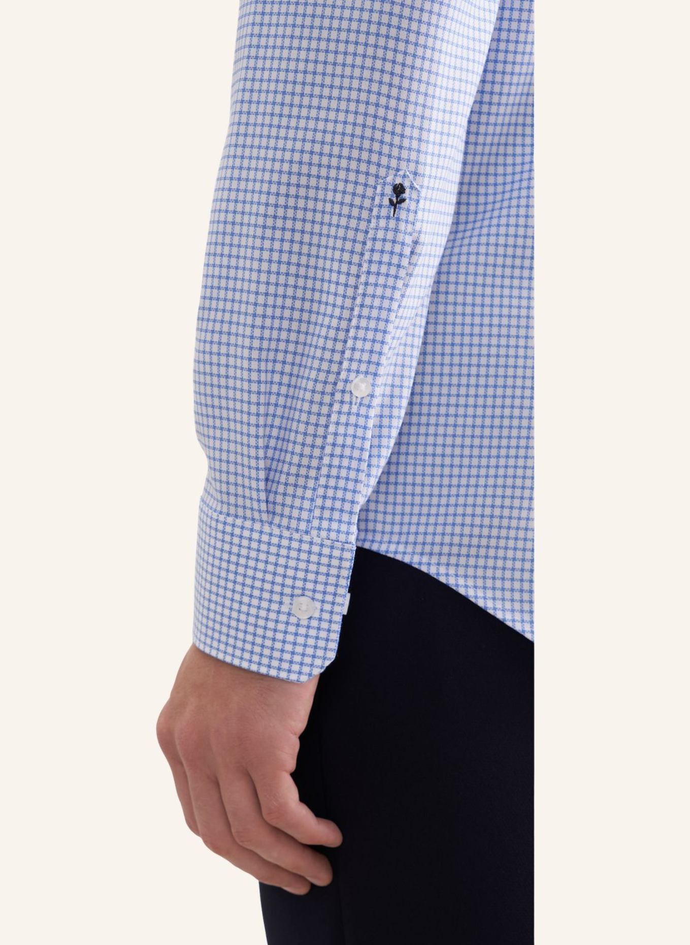 seidensticker Business Hemd Shaped Fit: HELLBLAU