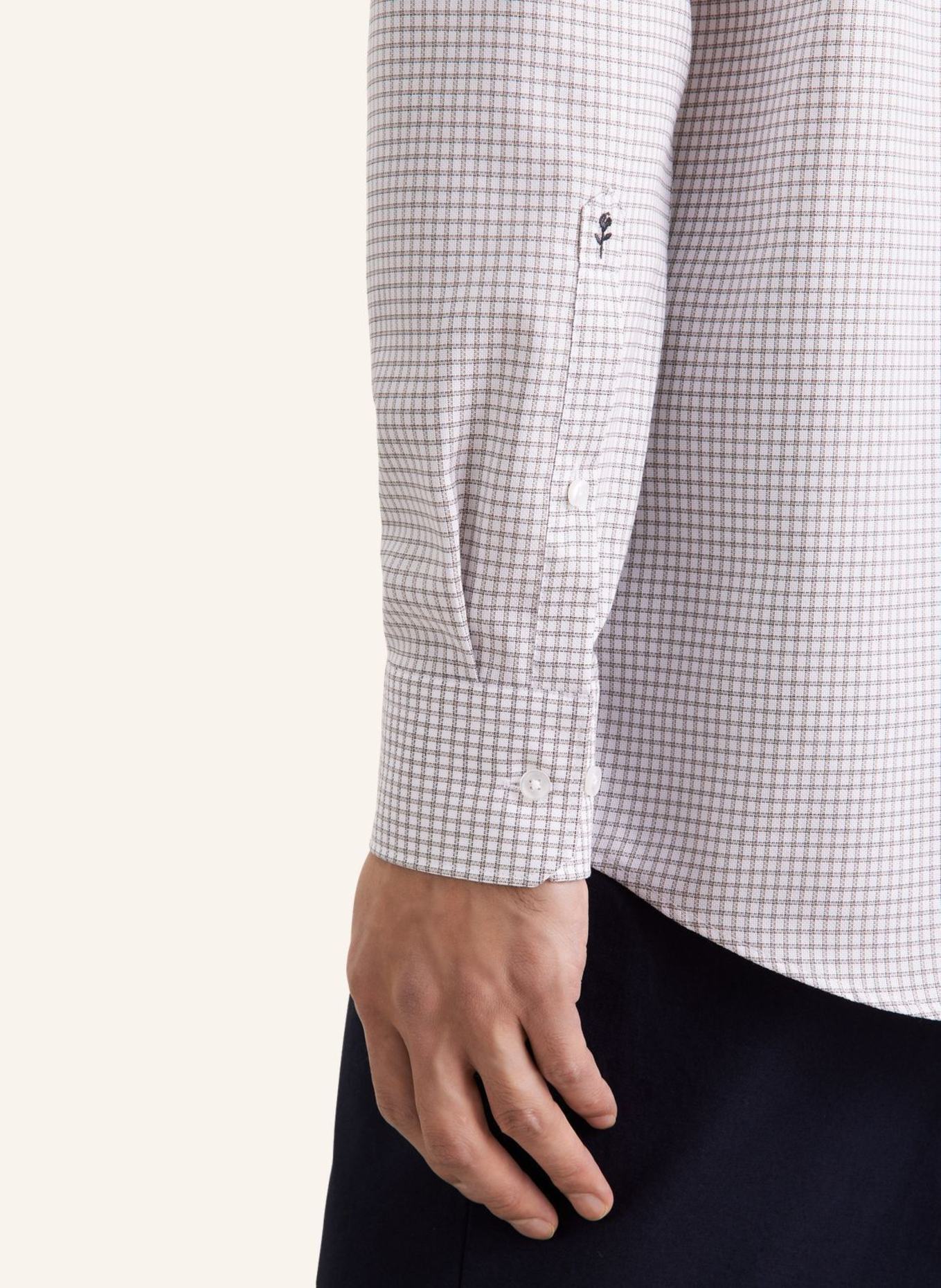 seidensticker Business Hemd Comfort Fit: BEIGE
