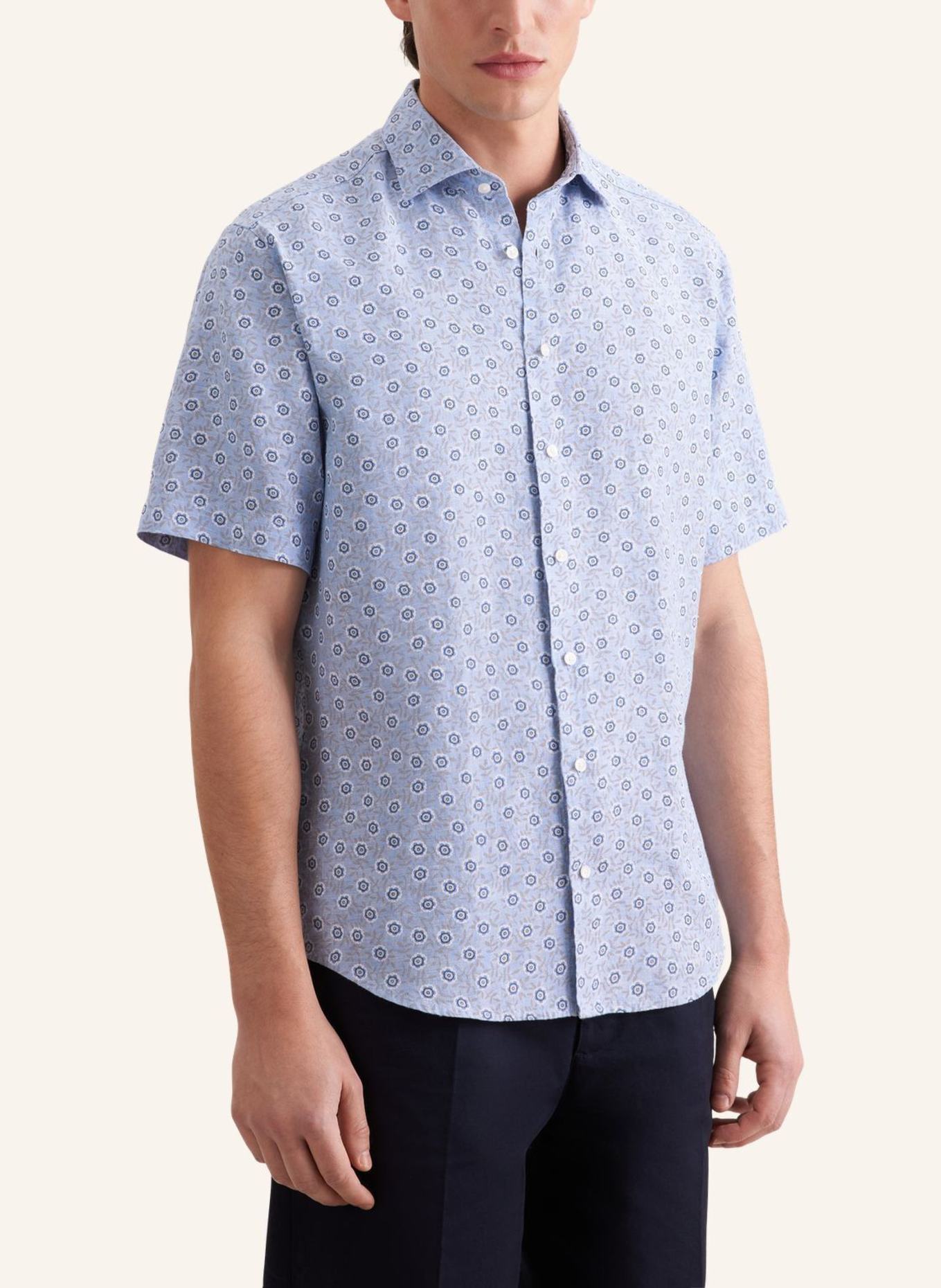 seidensticker Leinenhemd Regular Fit: BLAU