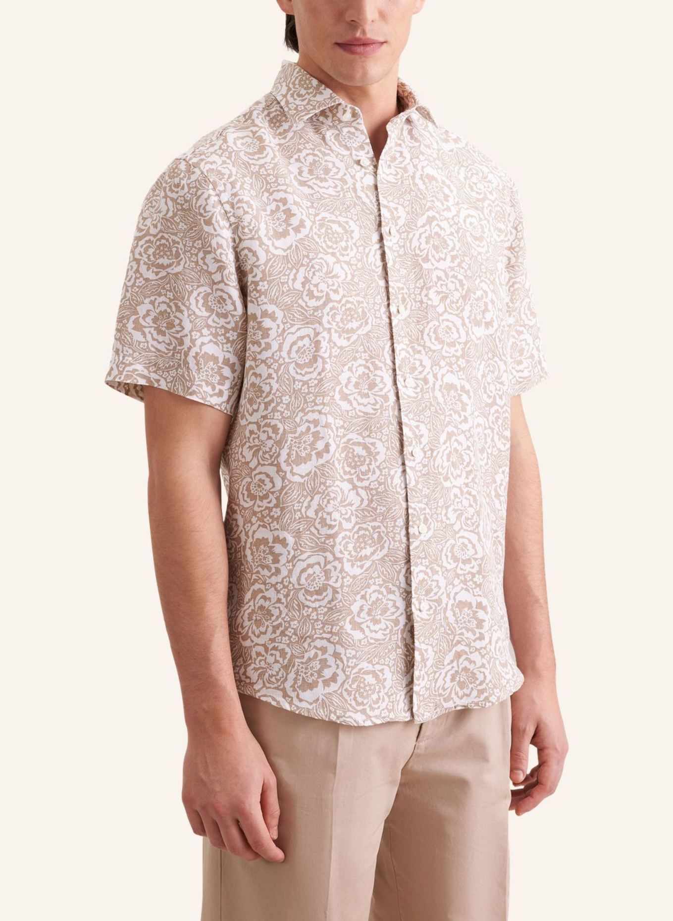 seidensticker Leinenhemd Regular Fit: BEIGE