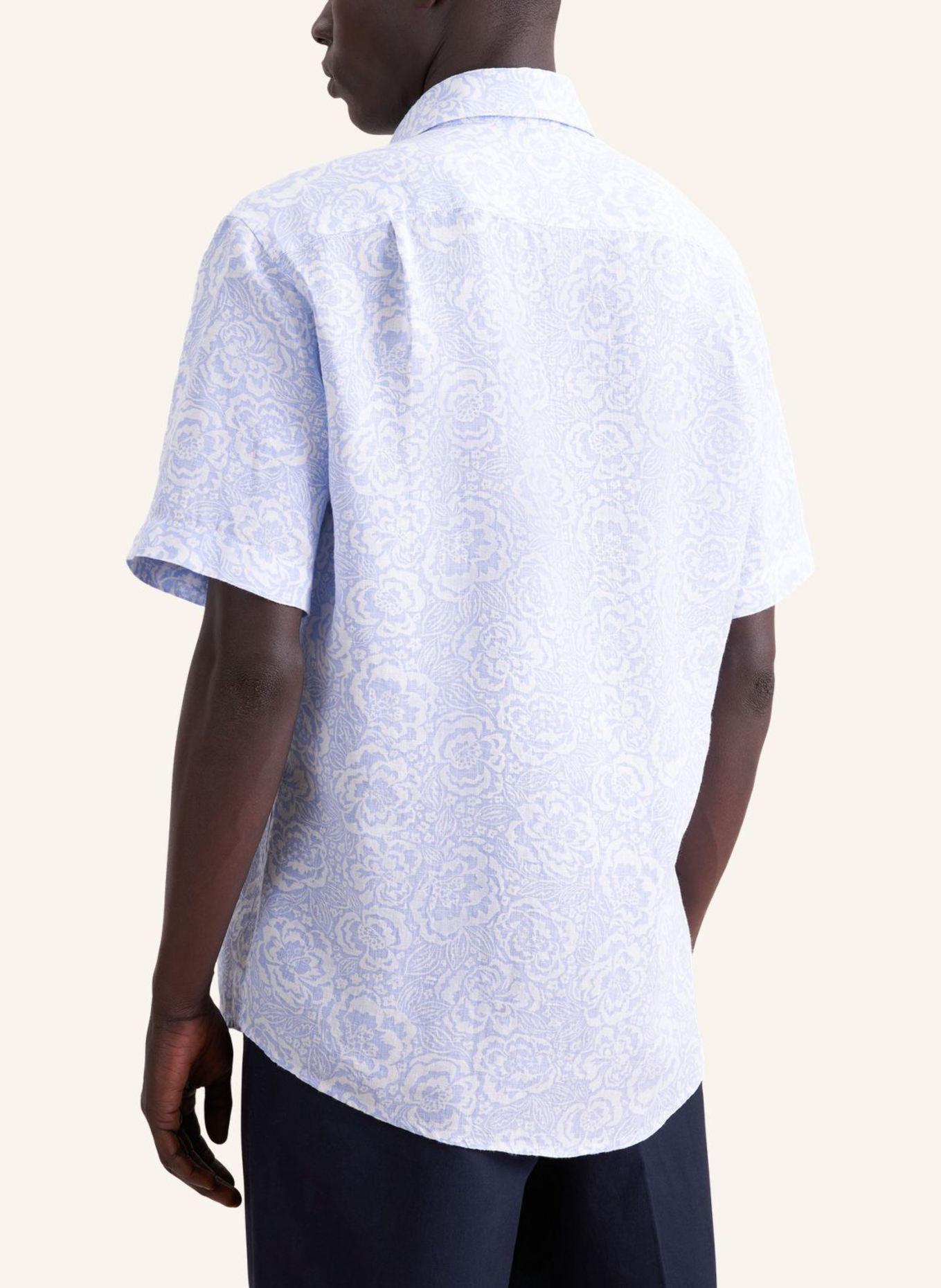 seidensticker Leinenhemd Regular Fit: HELLBLAU