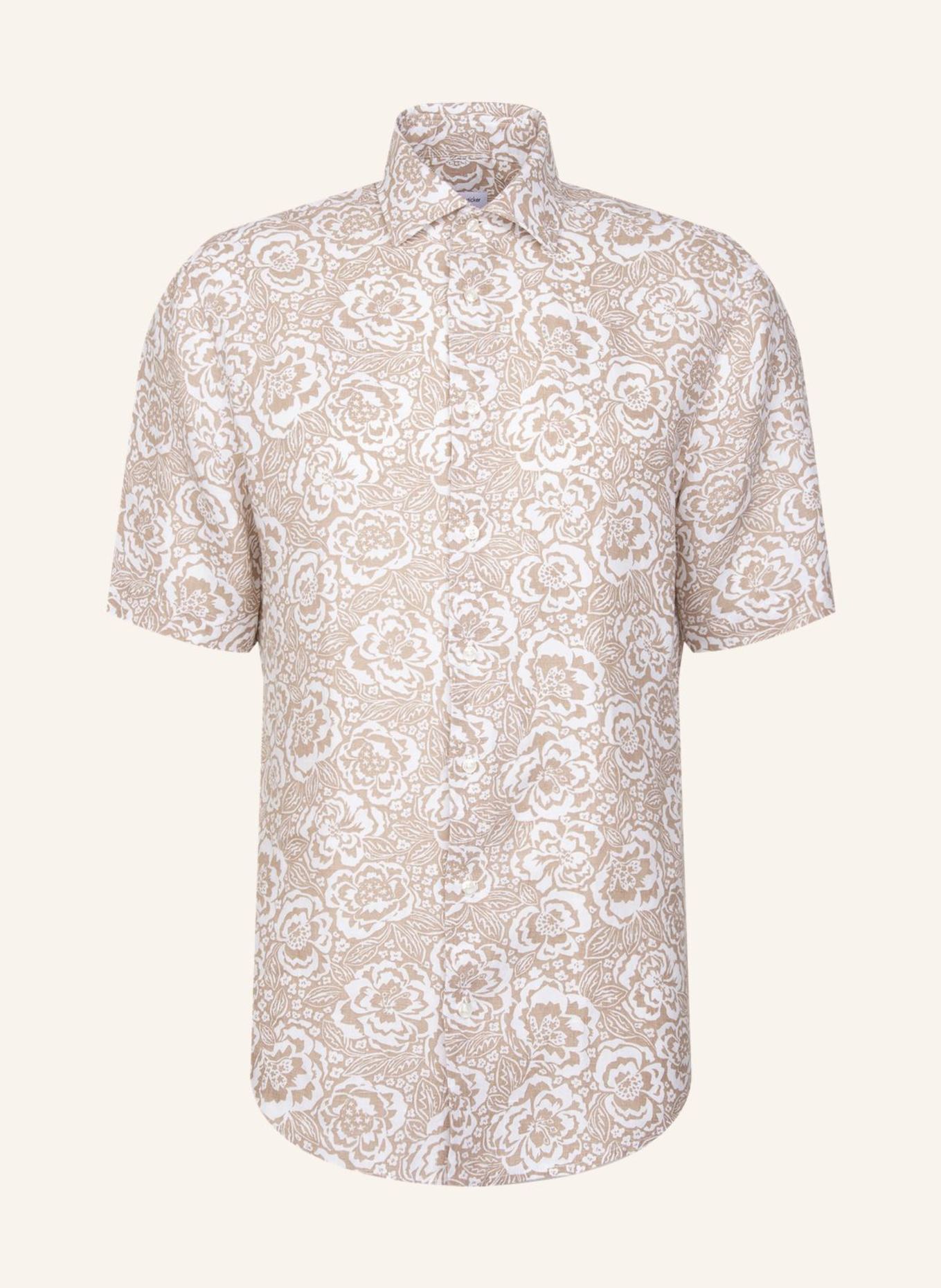 seidensticker Leinenhemd Regular Fit: BEIGE