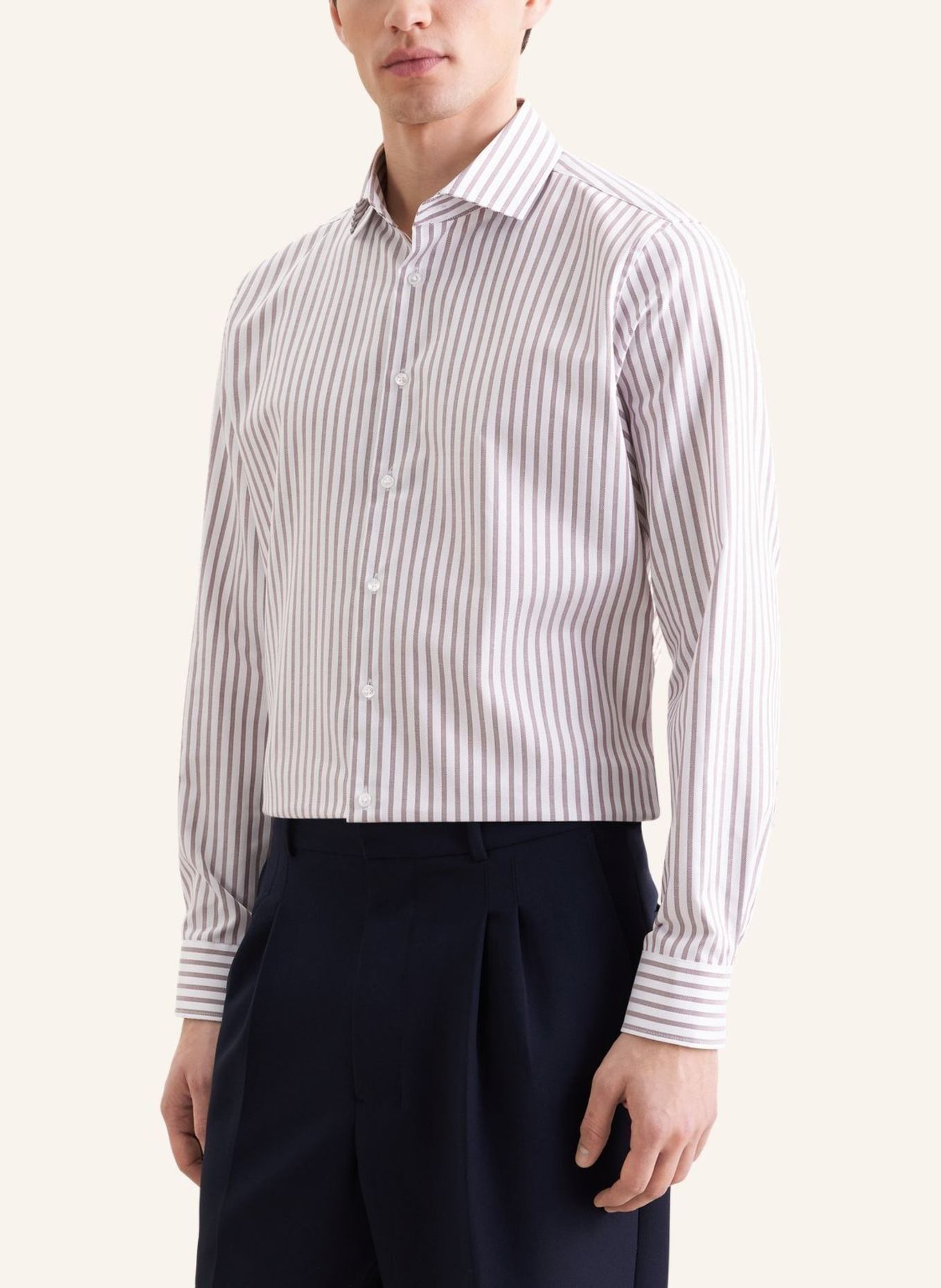 seidensticker Business Hemd Shaped Fit: BRAUN