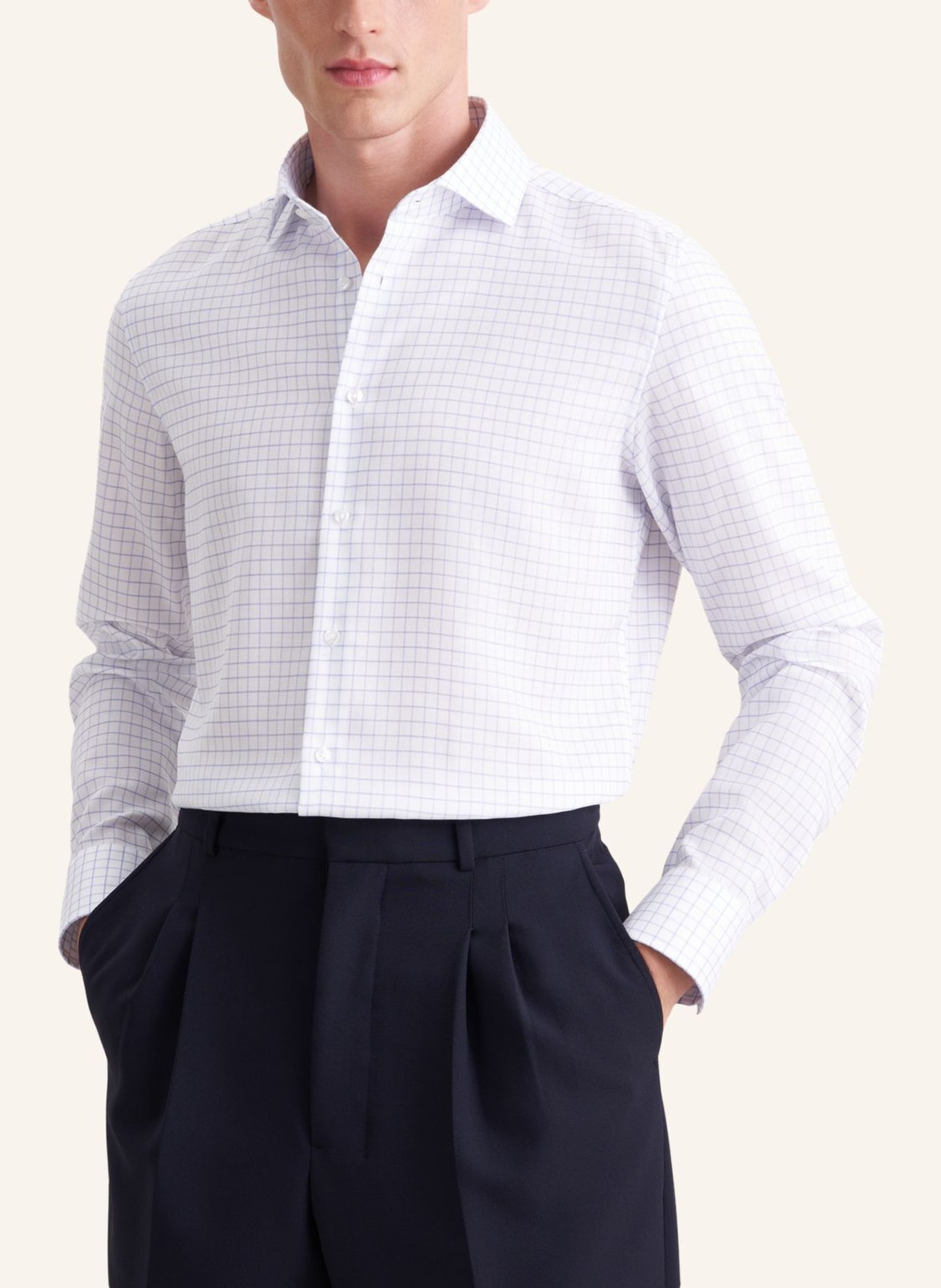 seidensticker Business Hemd Shaped Fit: BLAU