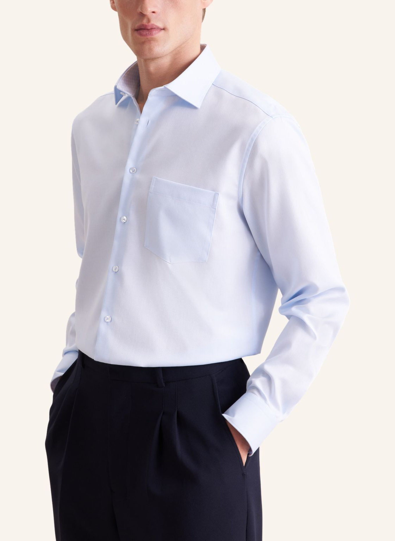 seidensticker Business Hemd Regular Fit: HELLBLAU