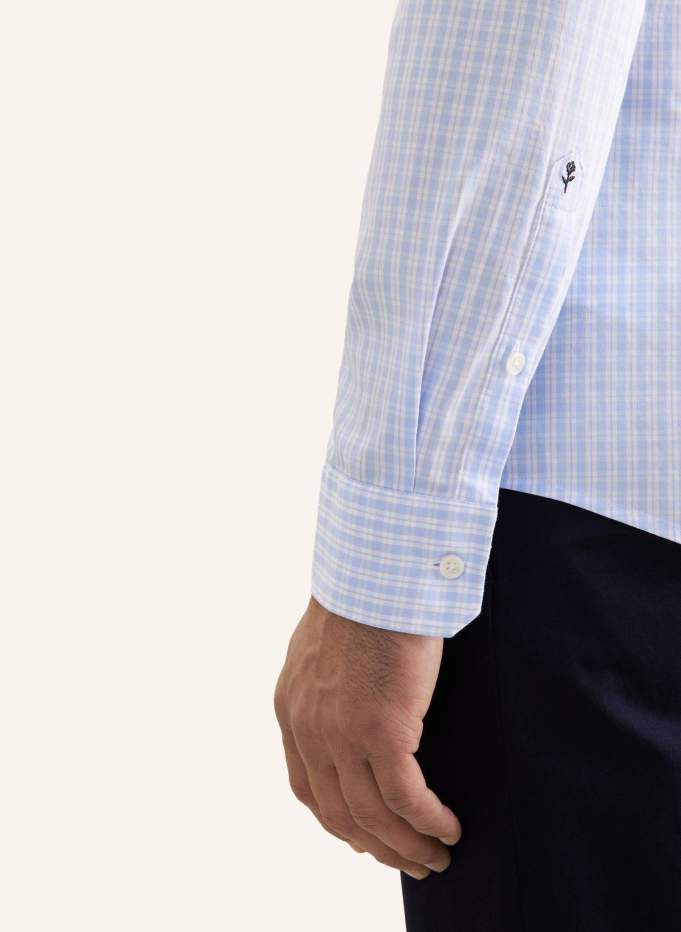 seidensticker Casual Hemd Slim Fit: HELLBLAU