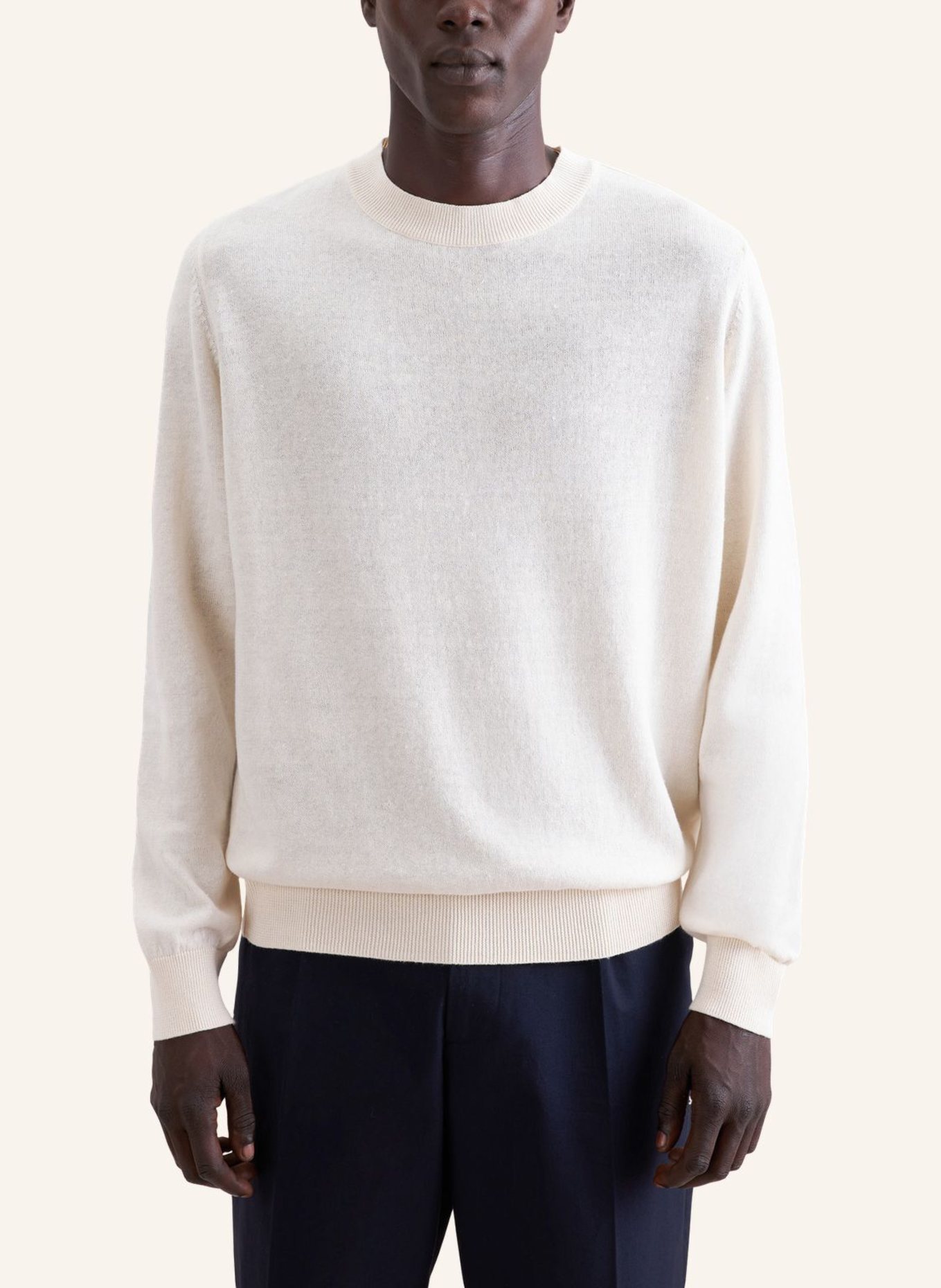 seidensticker Pullover Regular Fit: ECRU