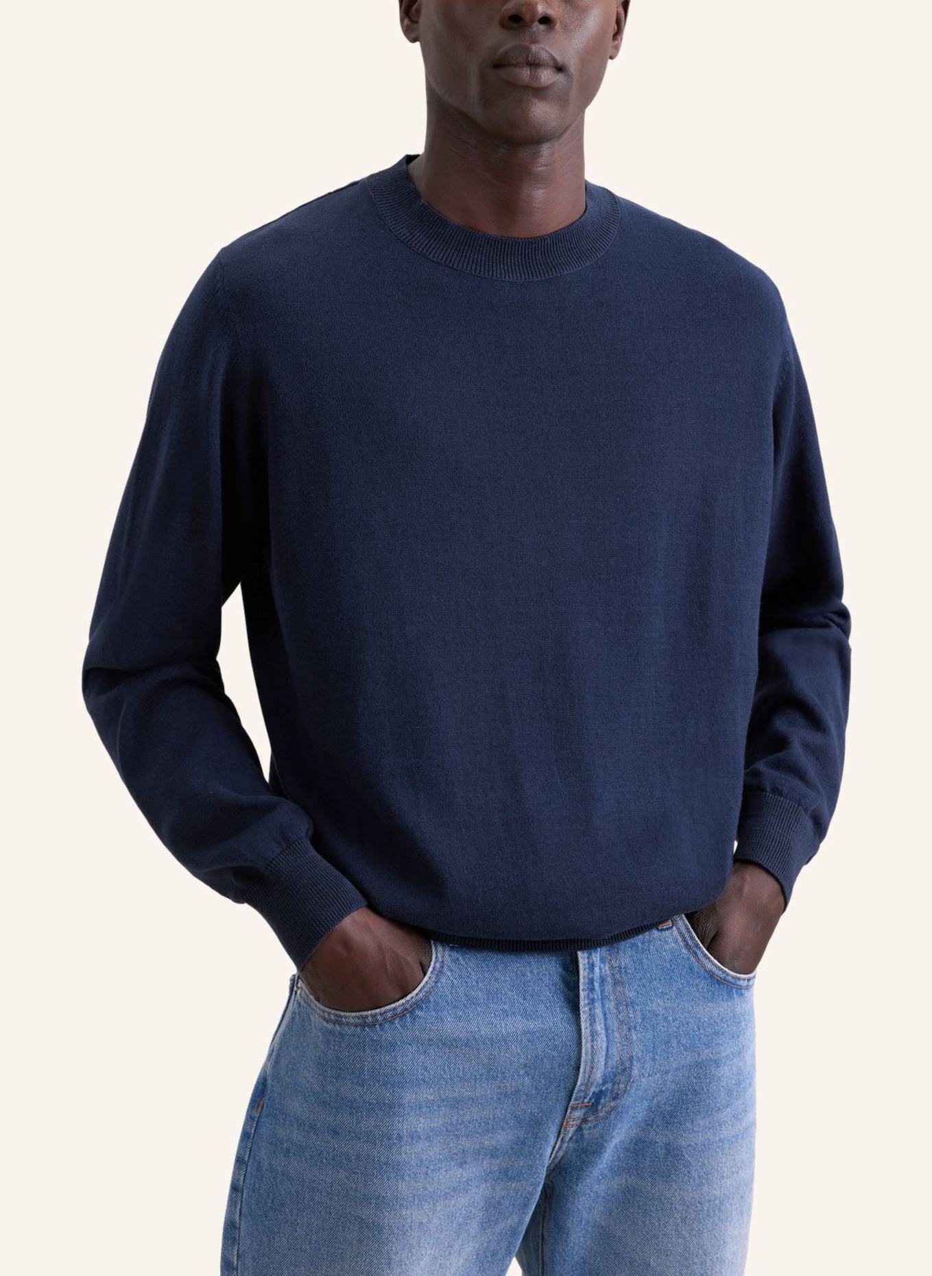 seidensticker Pullover Regular Fit: DUNKELBLAU