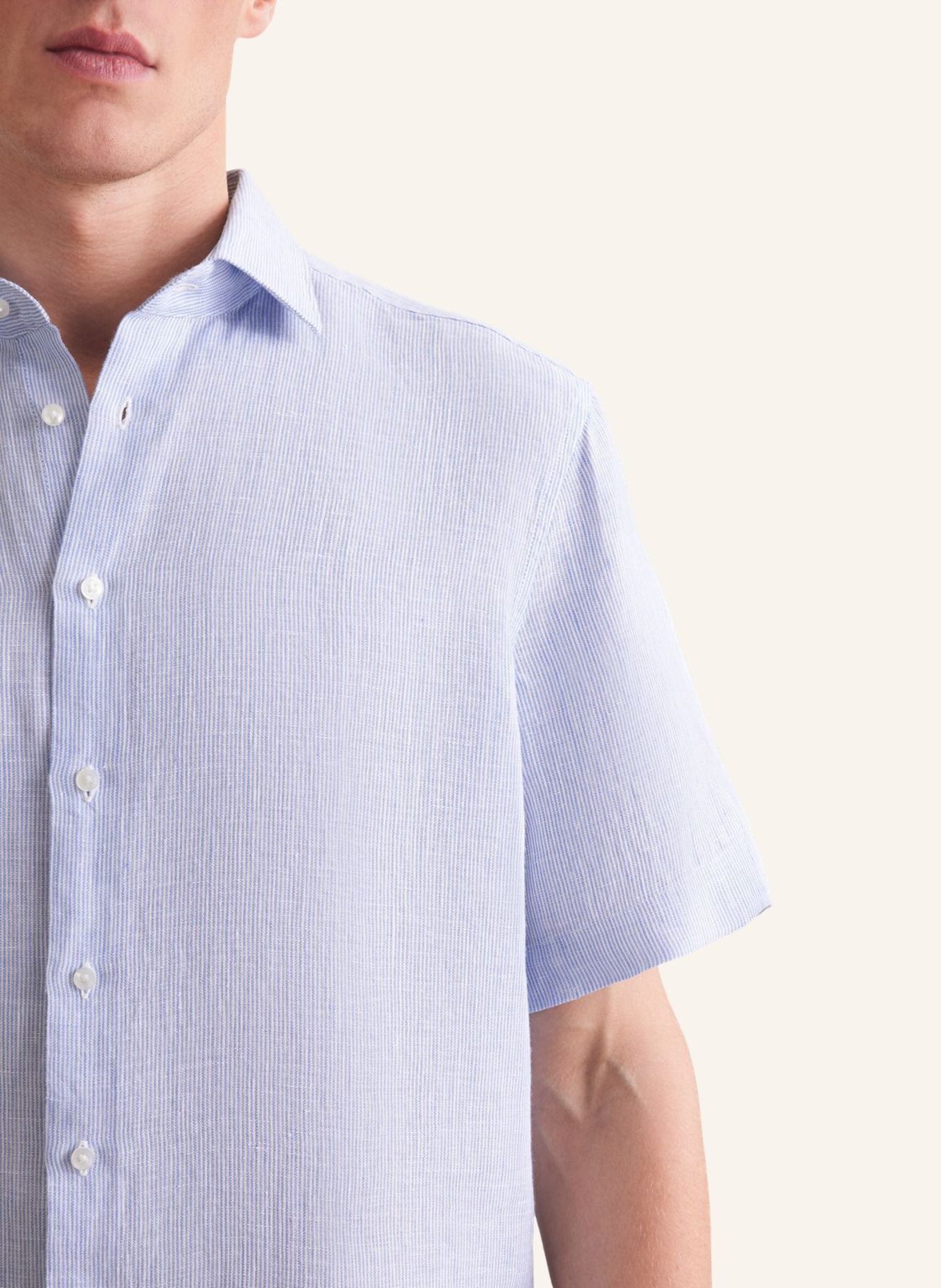 seidensticker Leinenhemd Regular Fit: BLAU