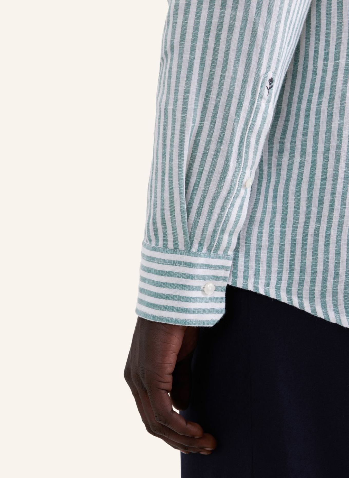 seidensticker Leinenhemd Slim Fit: TÜRKIS