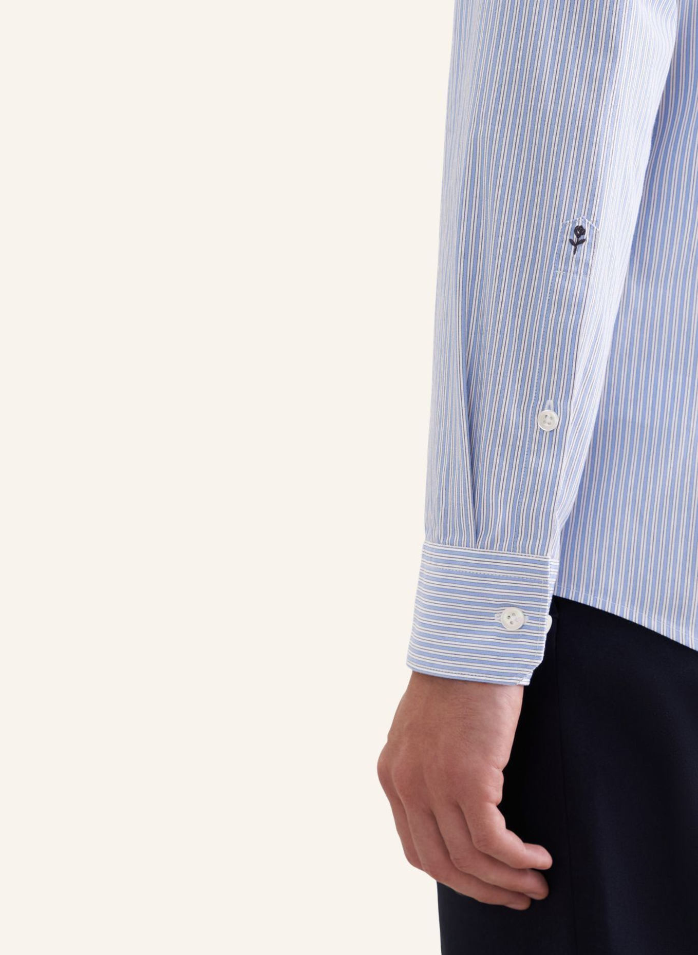 seidensticker Casual Hemd Slim Fit: HELLBLAU