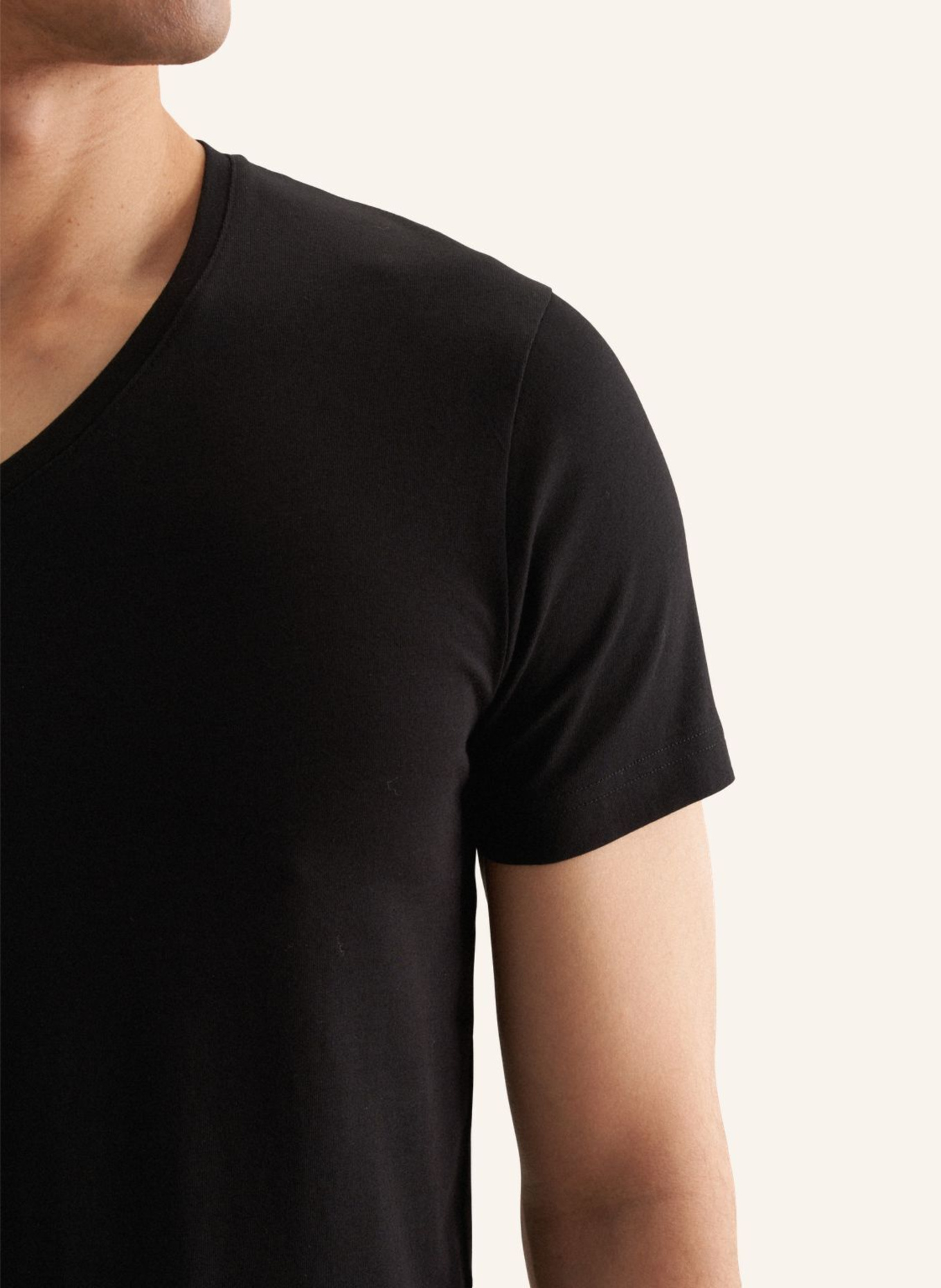 seidensticker T-Shirt Slim Fit: SCHWARZ