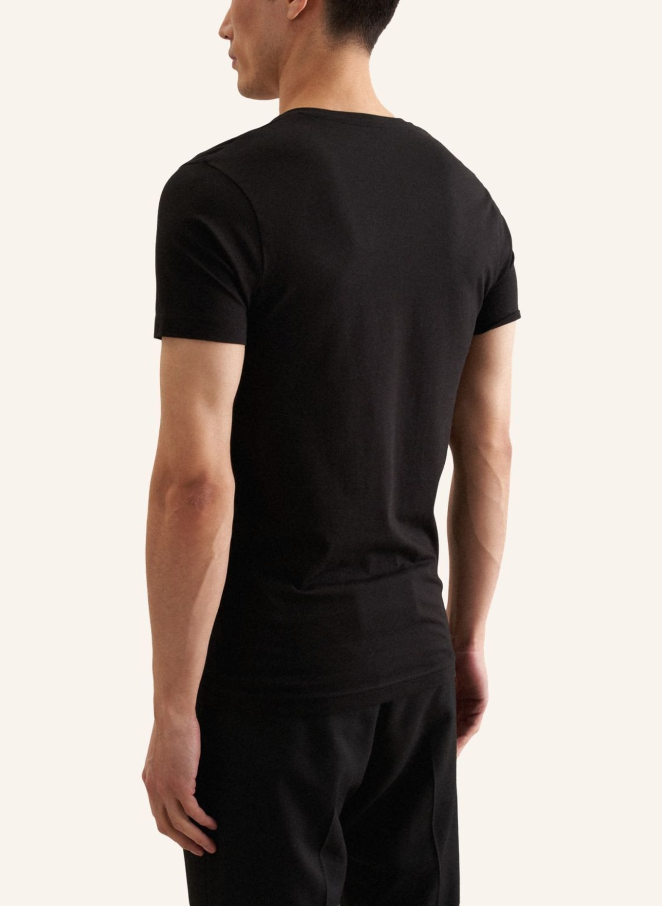 seidensticker T-Shirt Slim Fit: SCHWARZ