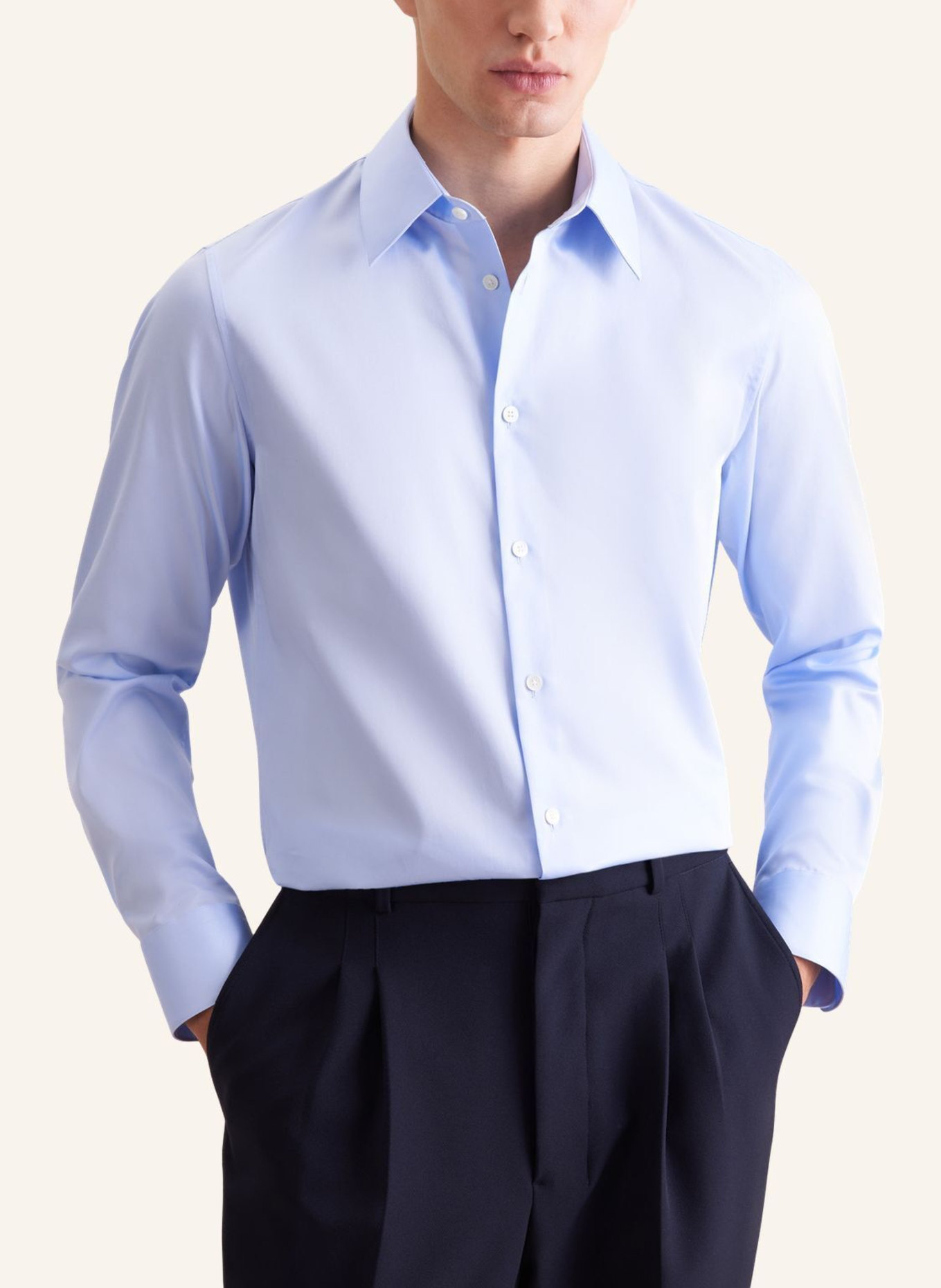 seidensticker Business Hemd Relaxed: HELLBLAU