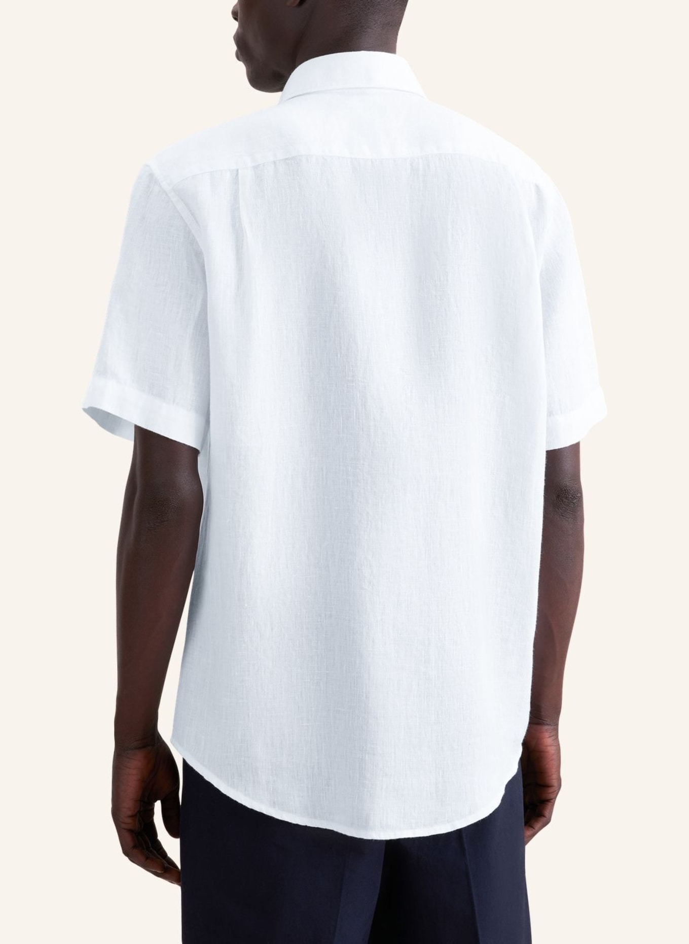 seidensticker Regular-Fit Linen Shirt: WHITE