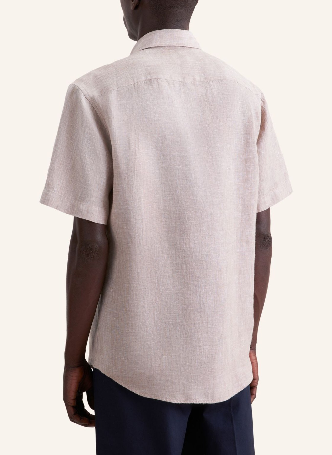 seidensticker Regular-Fit Linen Shirt: BEIGE
